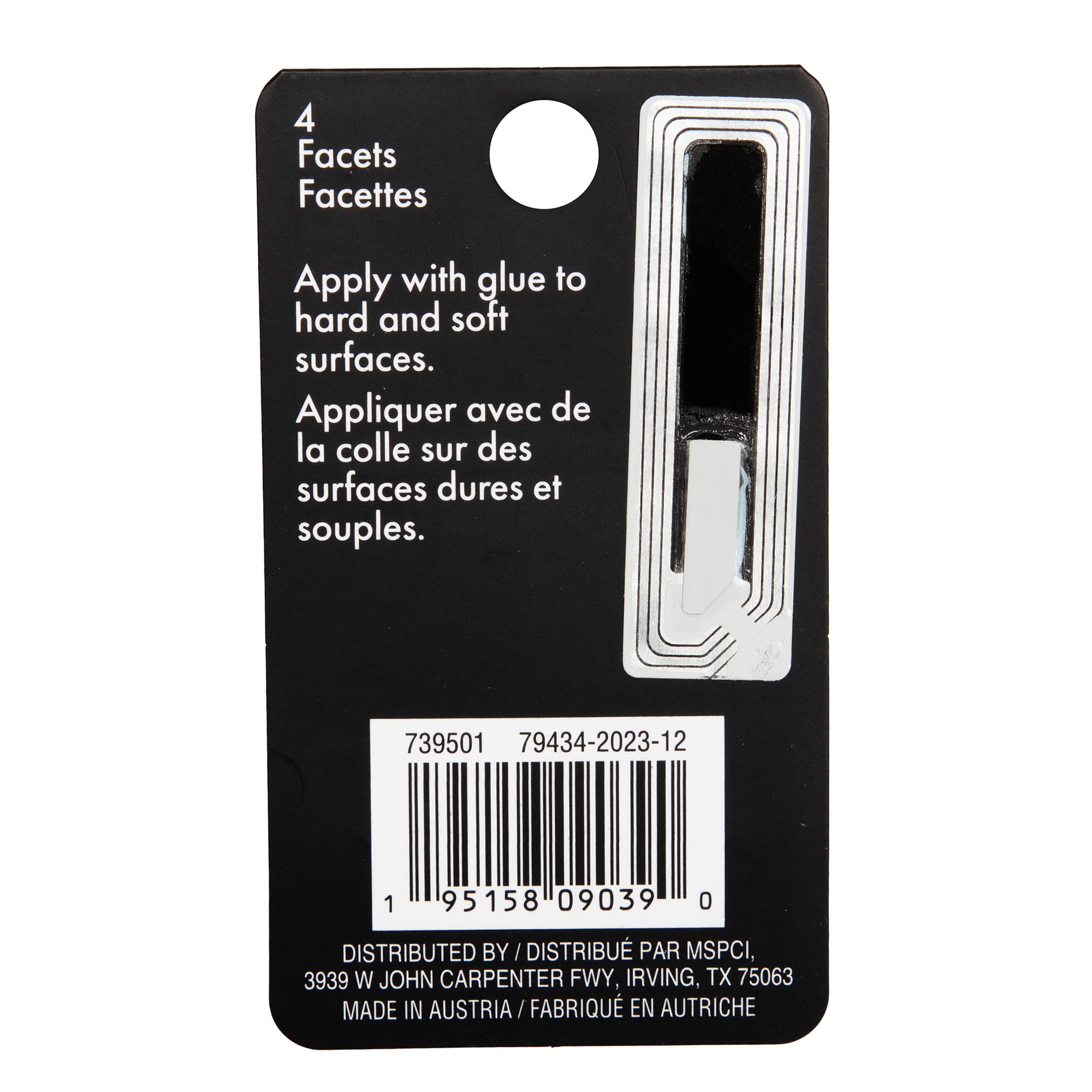 3.7mm Crystal AB Baguette Glue-On Austrian Crystals by Bead Landing™, 10ct.