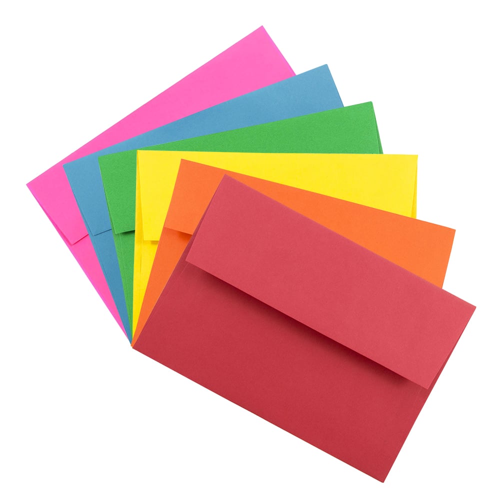 JAM Paper A8 Assorted Color Invitation Envelopes, 150ct.