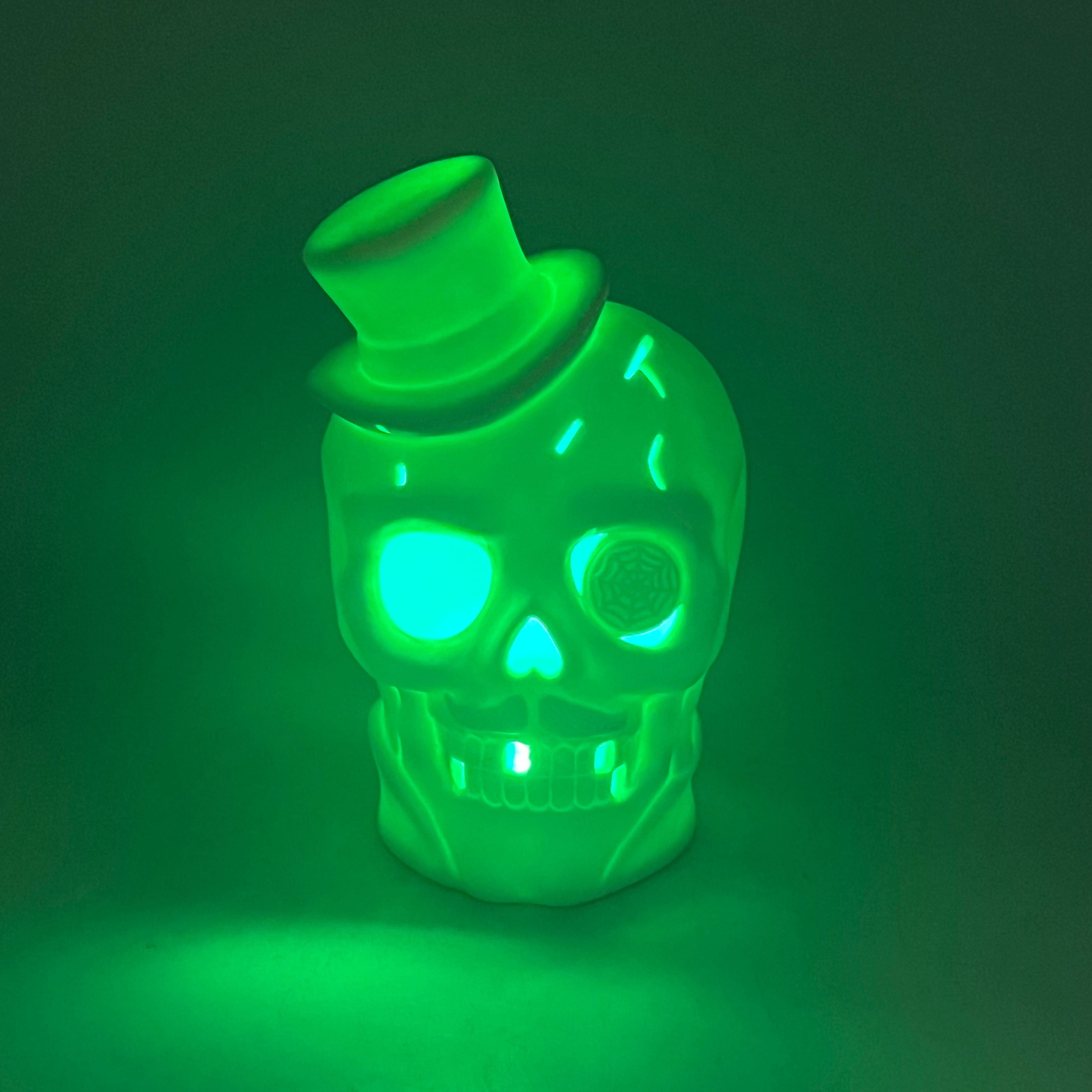 7.75" DIY Ceramic LED Gentleman Skull Décor by Make Market®