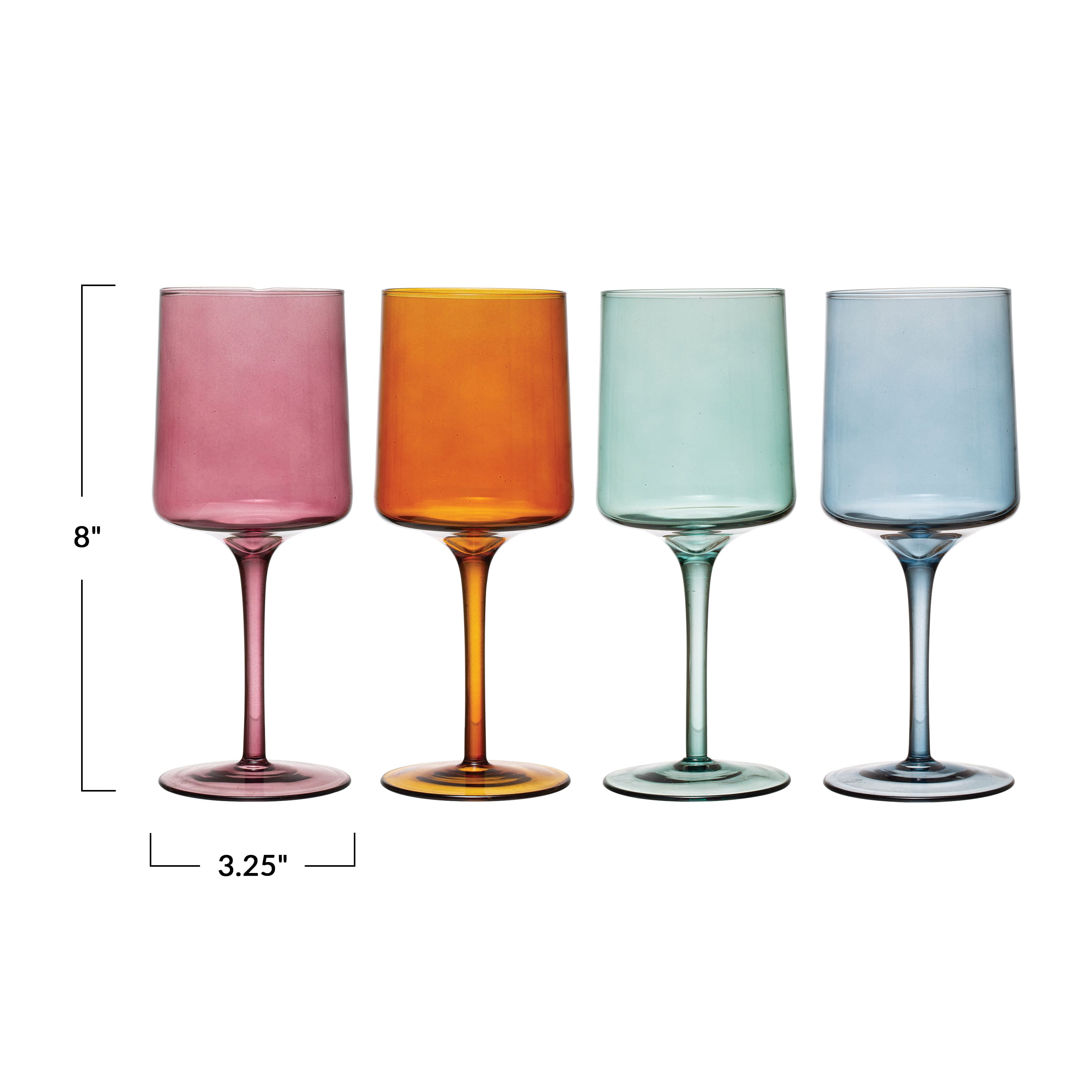 Multicolor Wine Glass Set