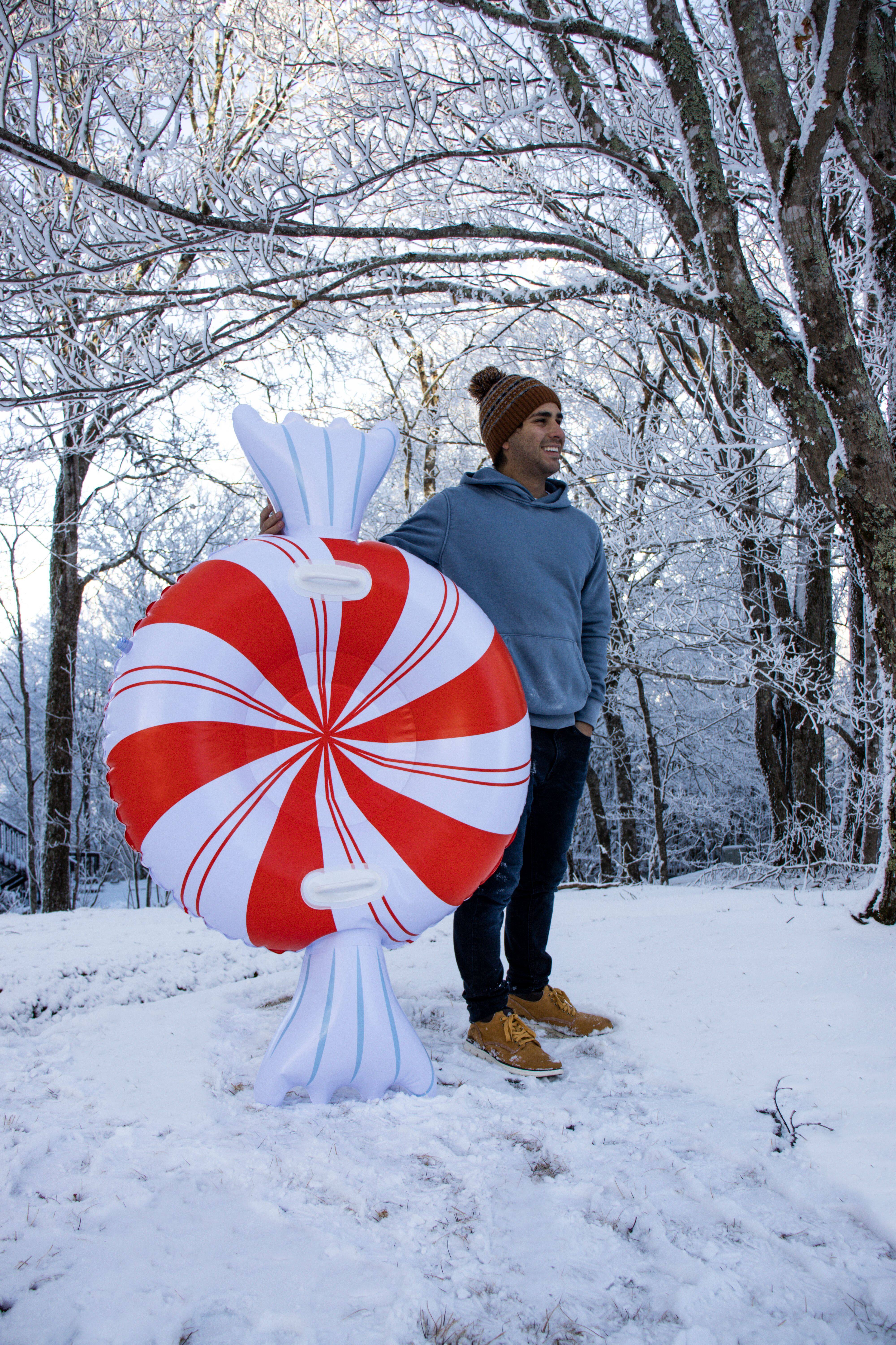 SnowCandy 61" Peppermint Snow Tube