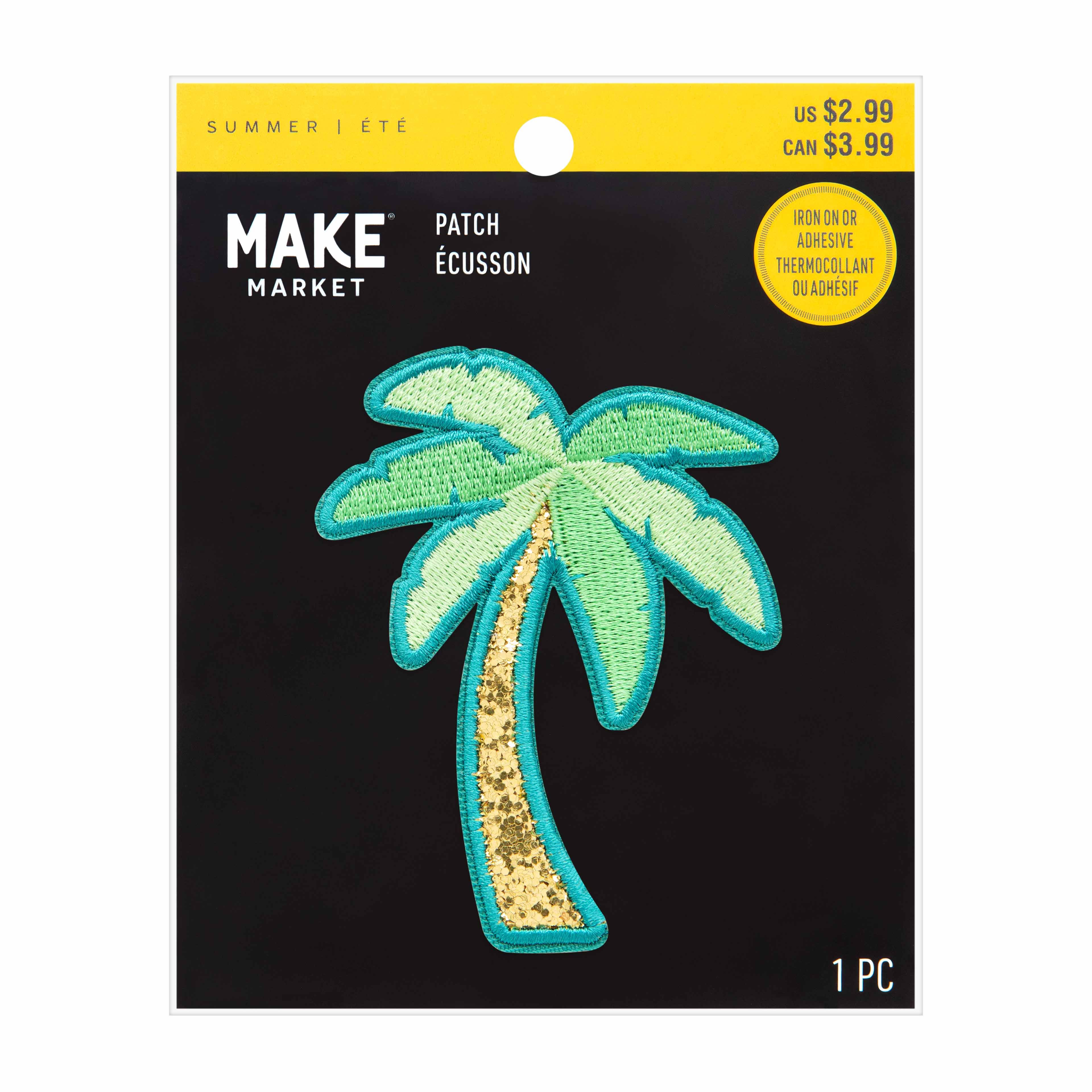 Summer Palm Tree Iron On &#x26; Adhesive Patch by Make Market&#xAE;