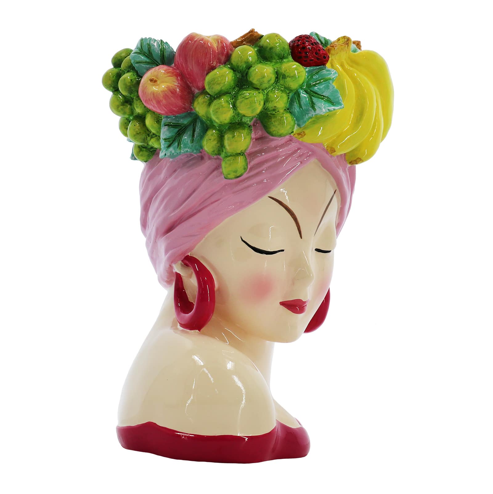 9.5&#x22; Lady with Fruit Hat Container by Ashland&#xAE;