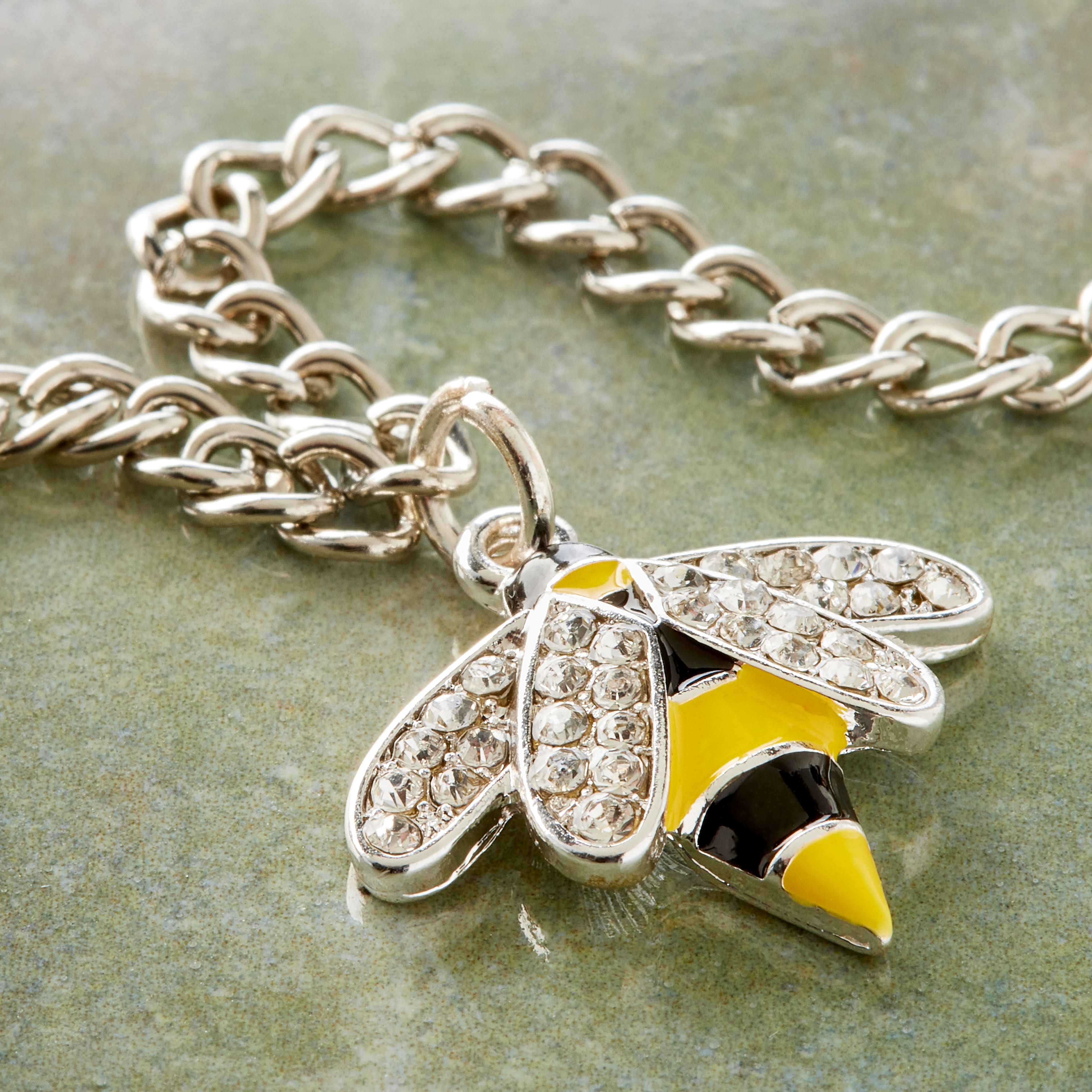 Charmalong™ Silver Plated Bee Charm by Bead Landing™