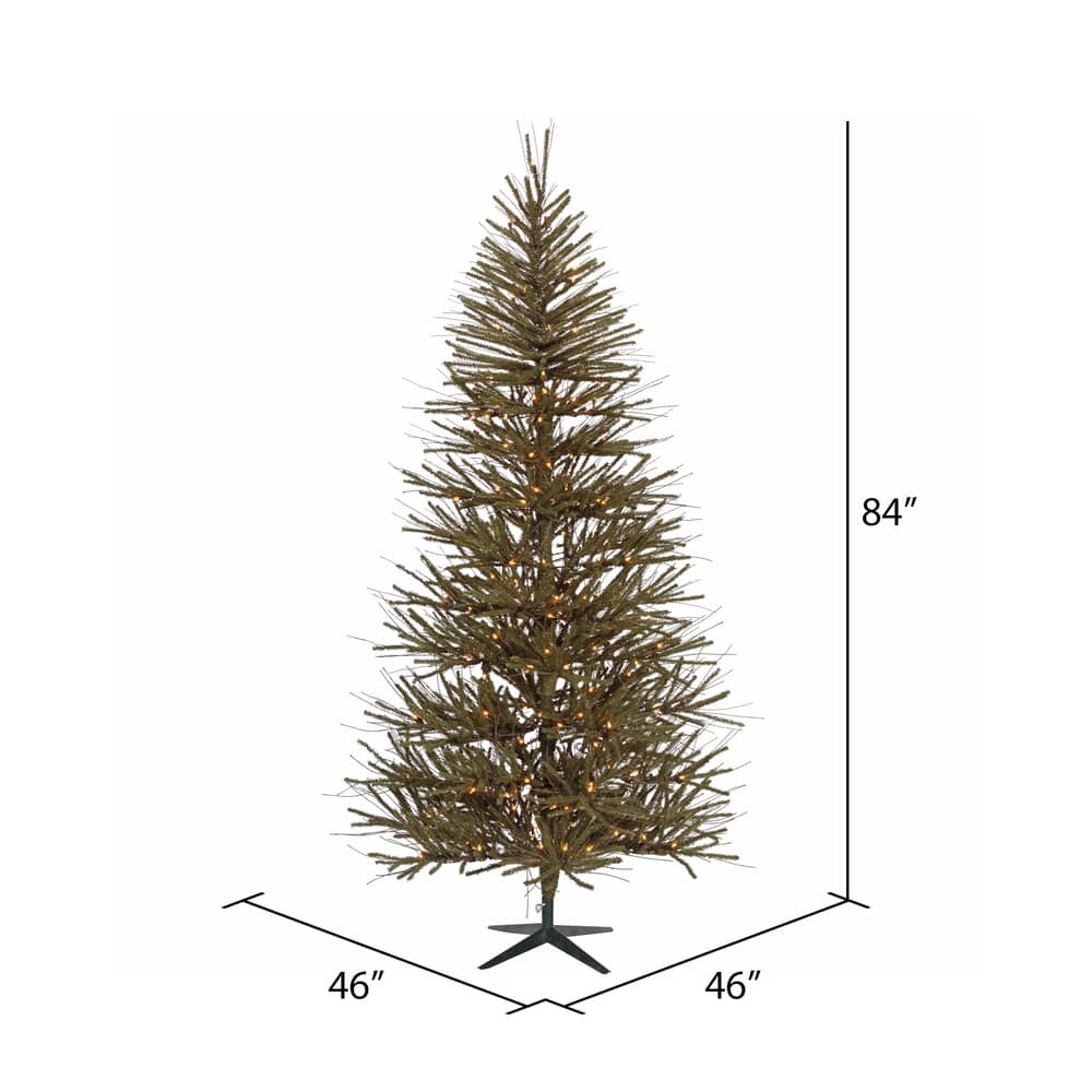 7ft. Pre-Lit Vienna Twig Artificial Christmas Tree, Clear Lights