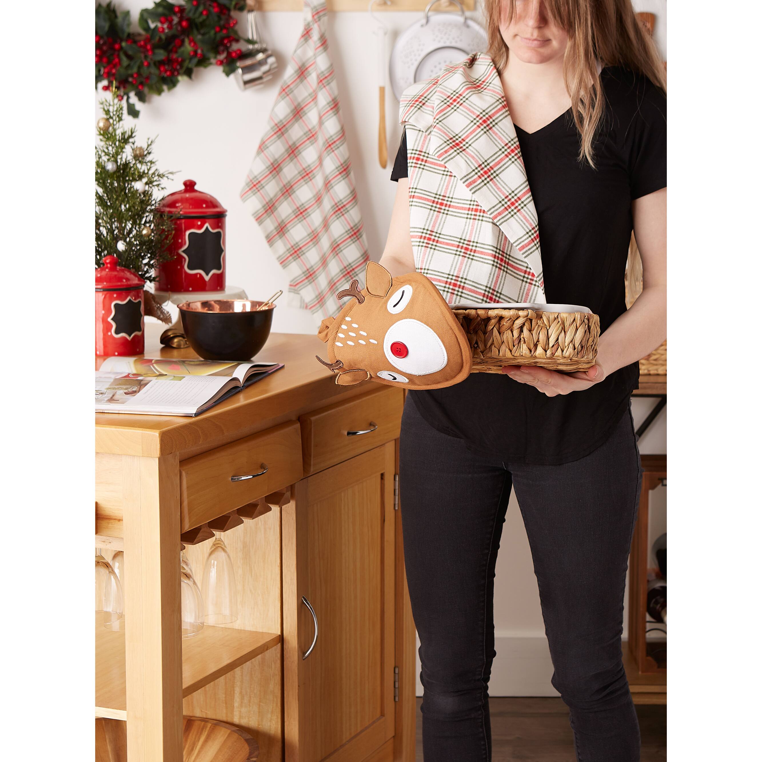 DII&#xAE; Rudy Reindeer Potholder Gift Set