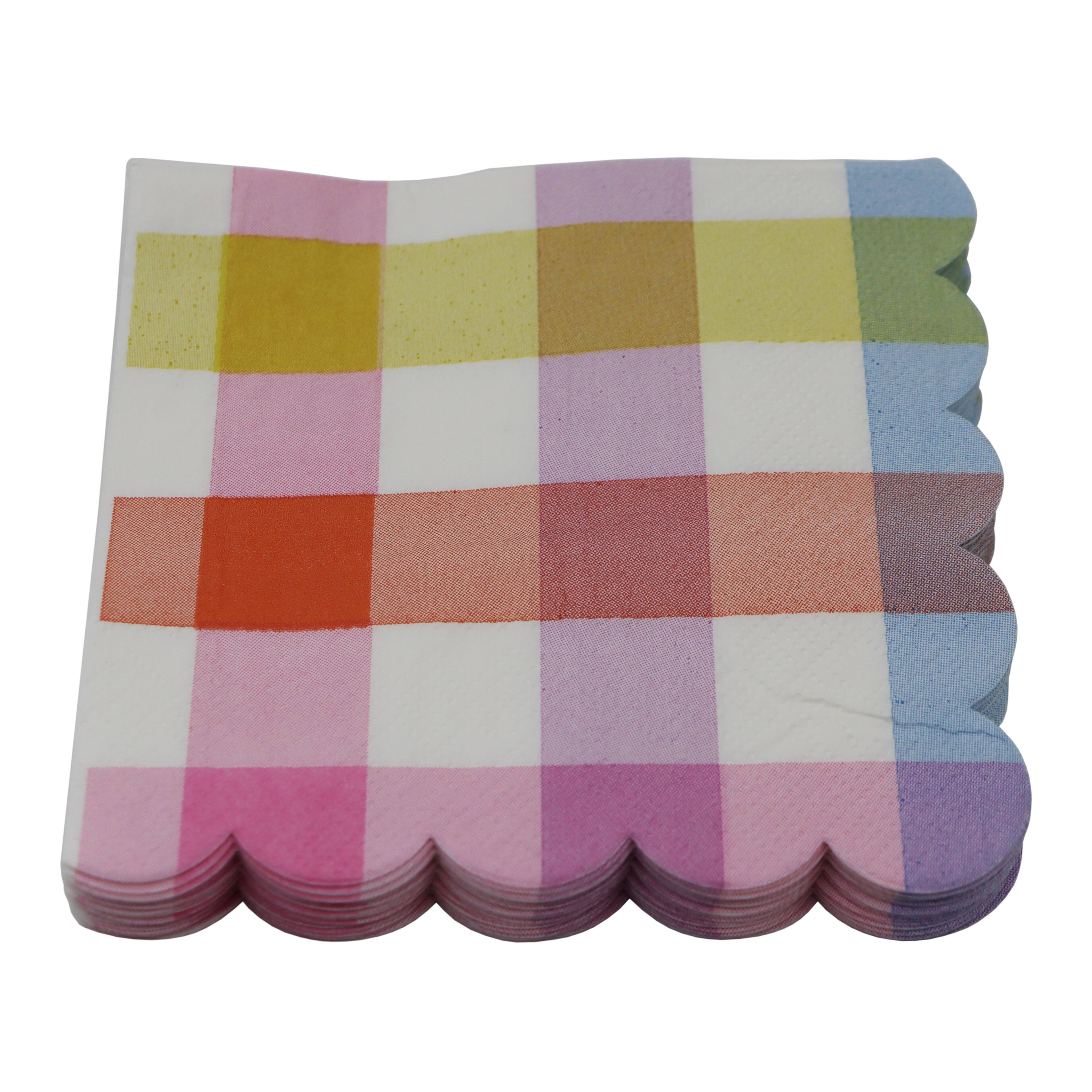 Easter Plaid Paper Beverage Napkins, 20ct. by Ashland&#xAE;