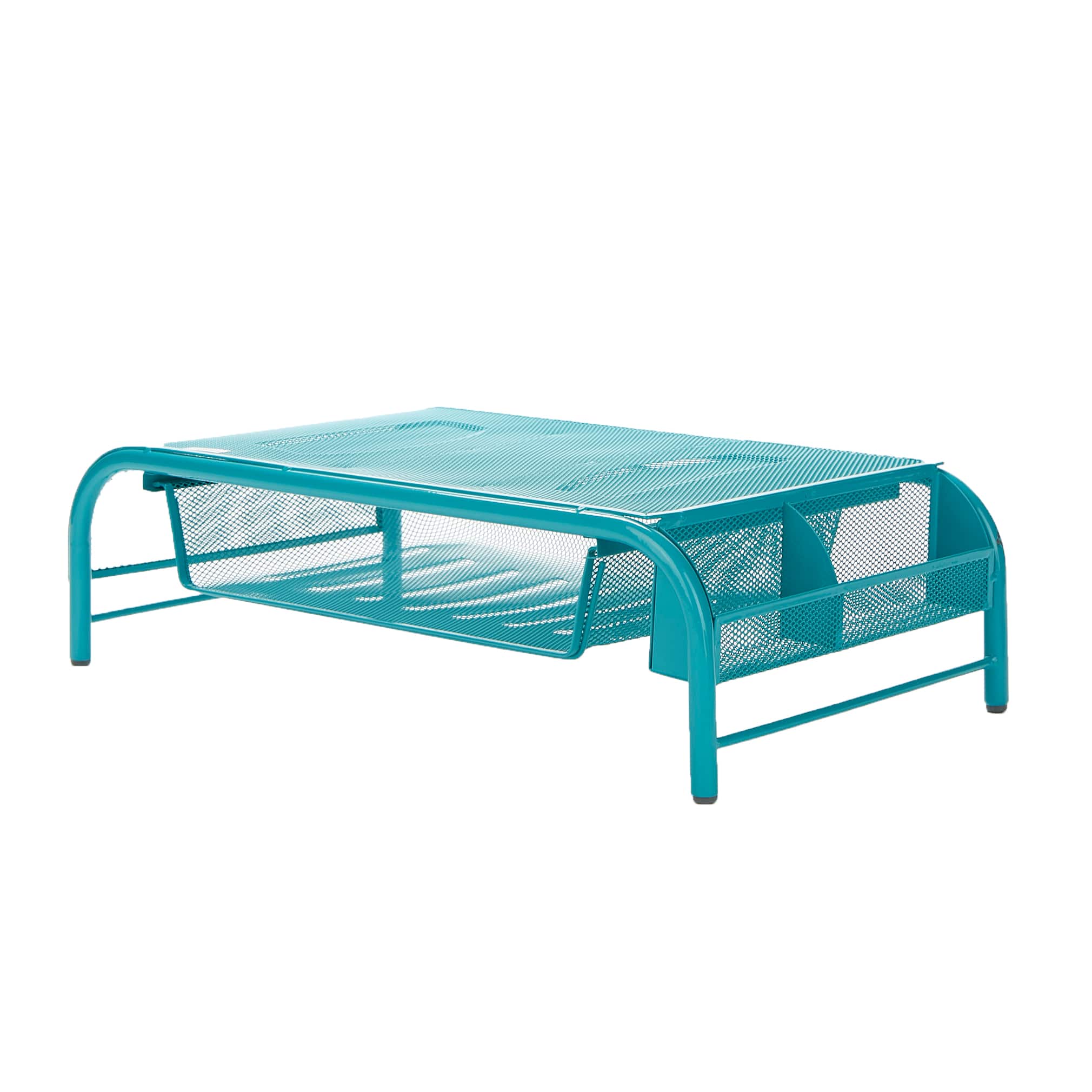 Mind Reader Metal Mesh Monitor Stand & Desk Organizer