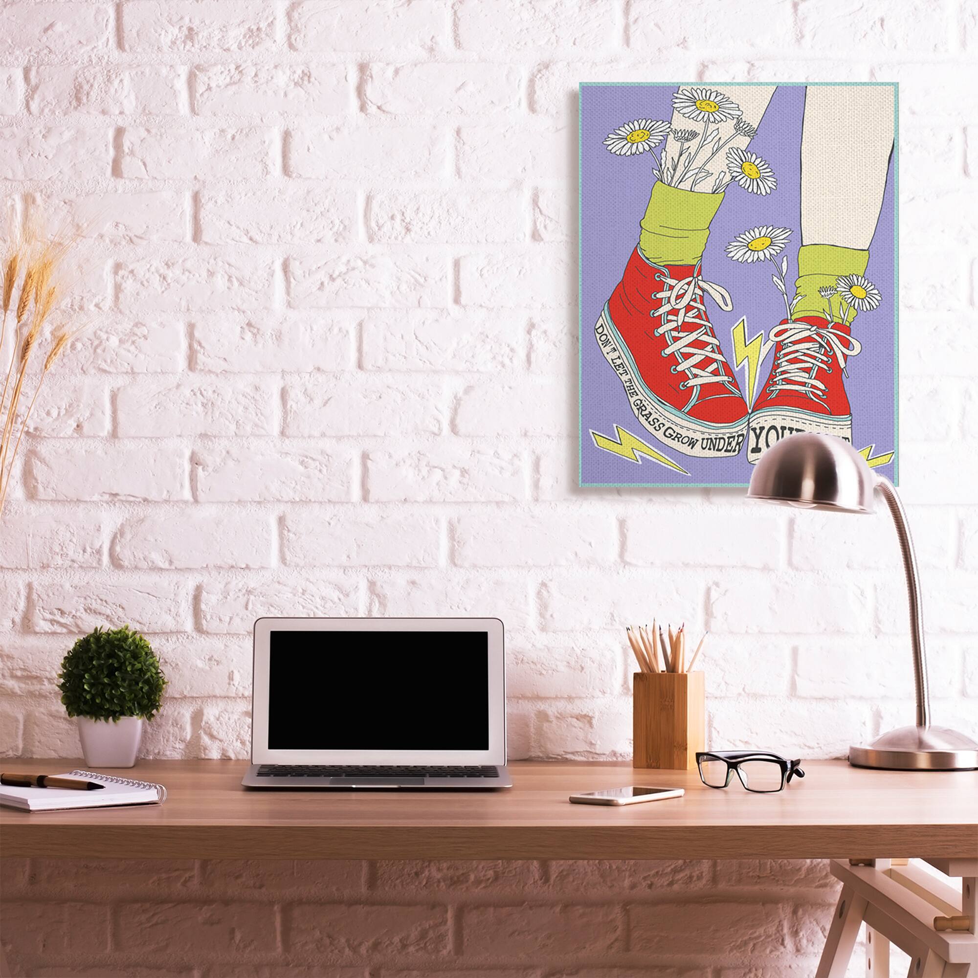 Stupell Industries Don&#x27;t Let Grass Grow Under Your Feet Wall Accent