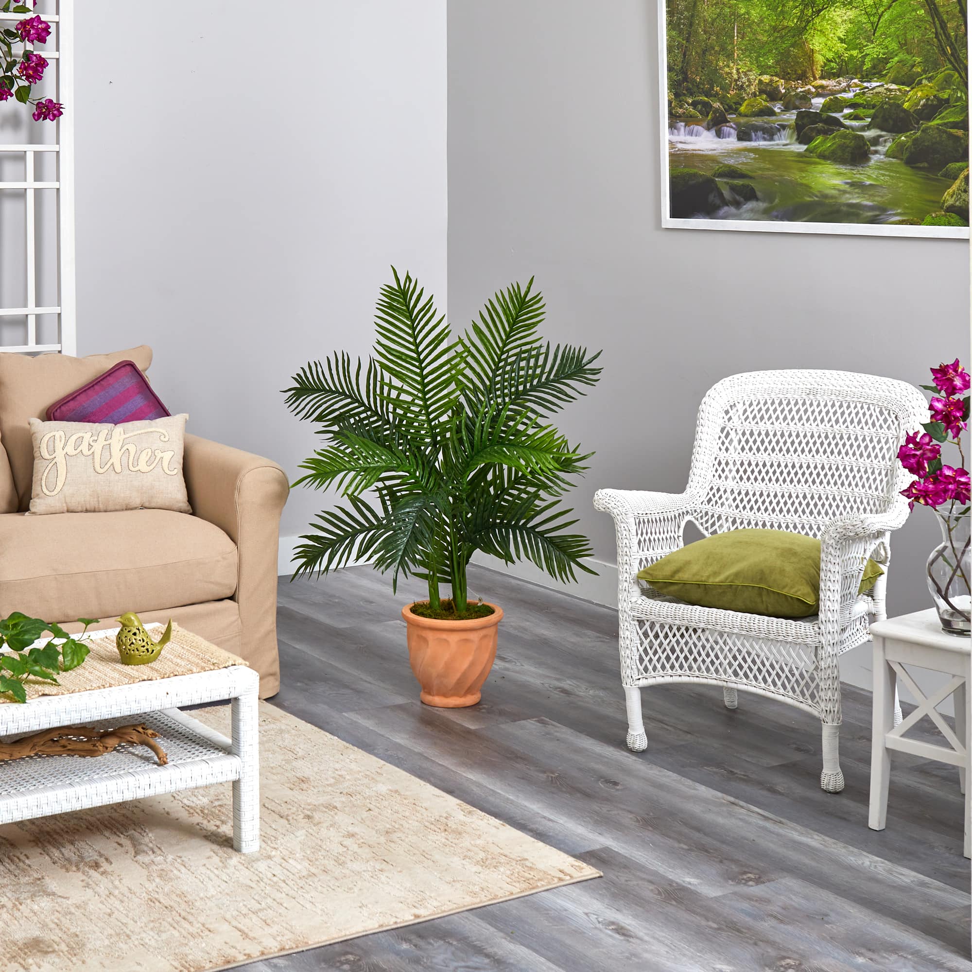 45" Areca Palm Tree in Terra Cotta Planter