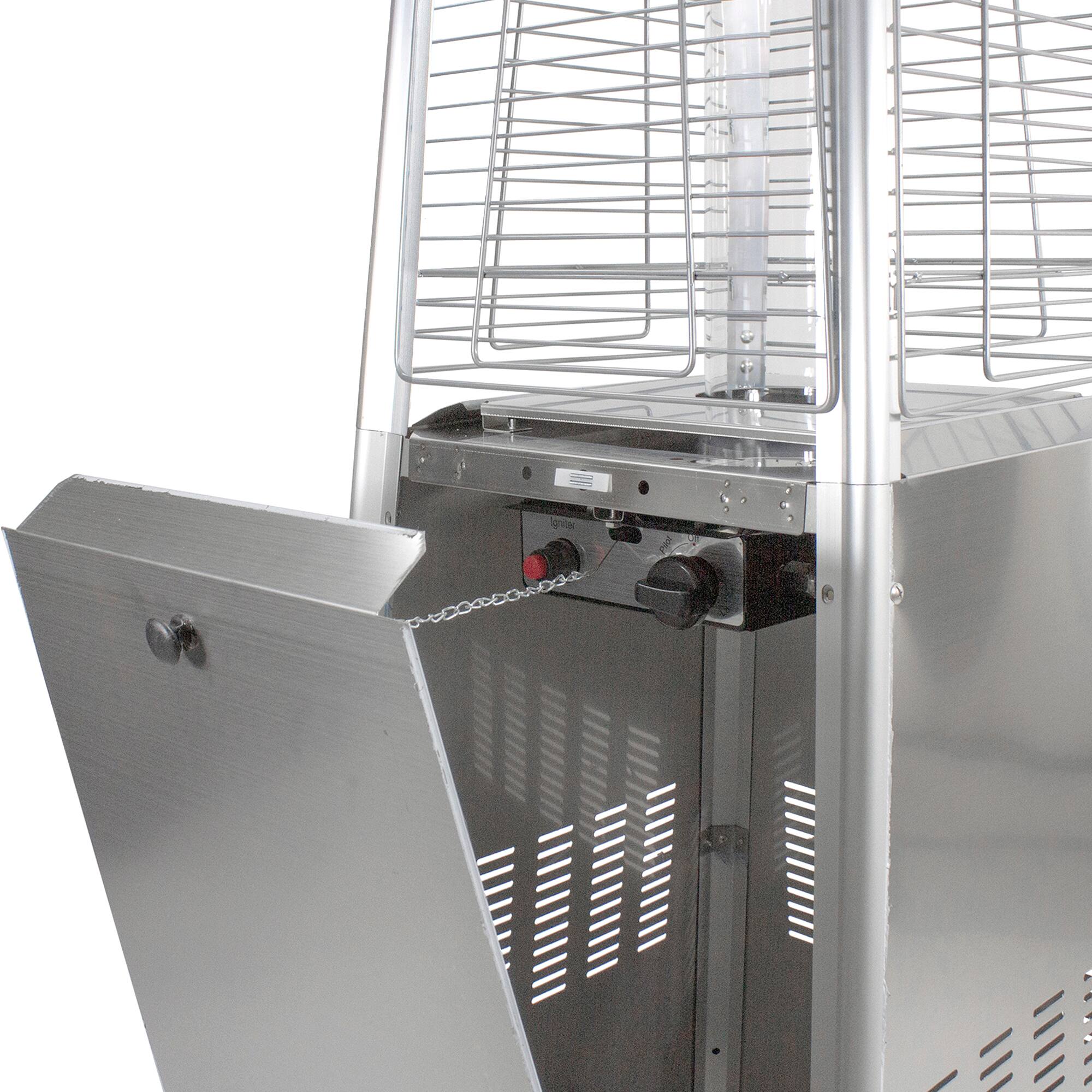 7ft. Stainless Steel Pyramid Glass Tube Outdoor Gas Heater