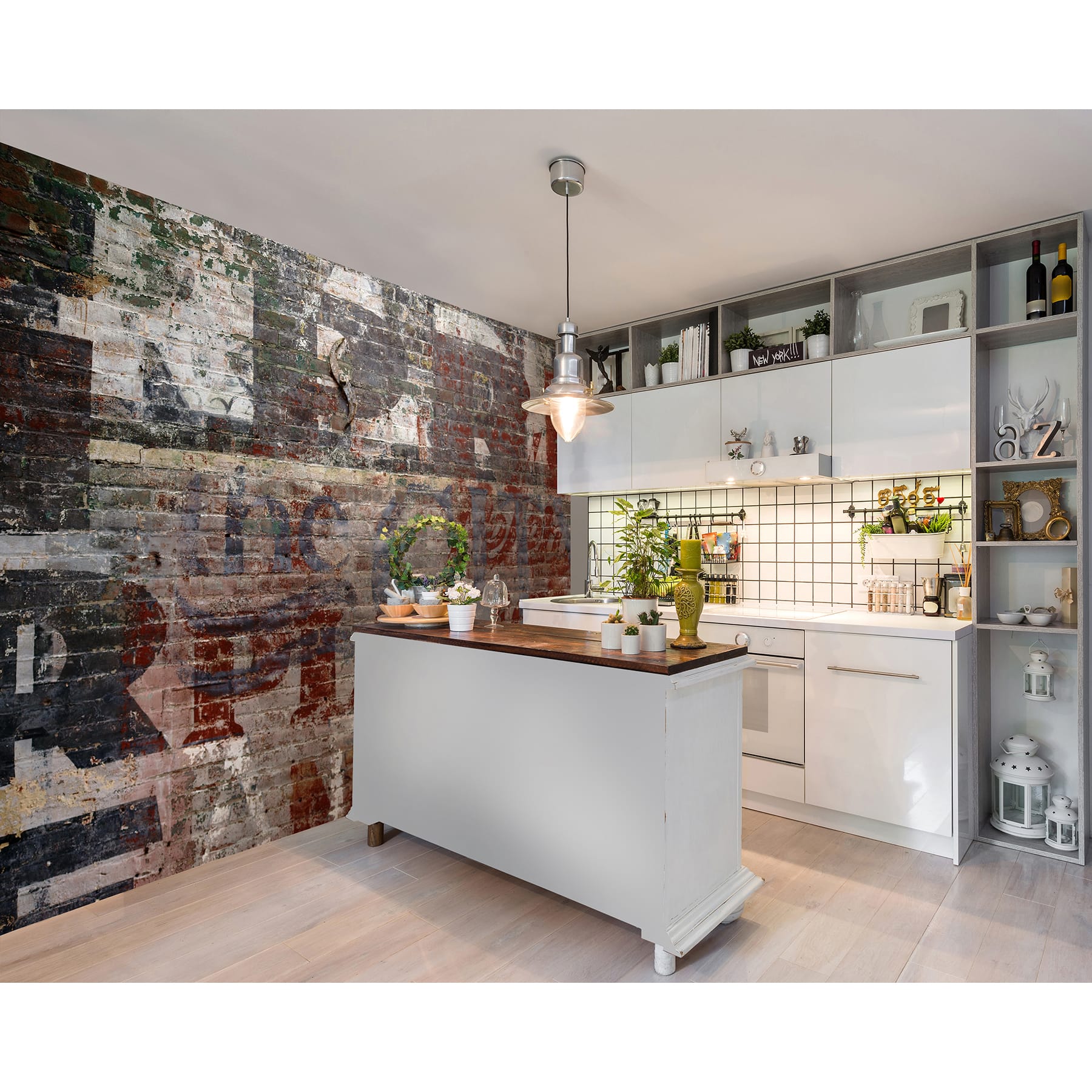 Wall Rogues Warehouse Brick Wall Mural