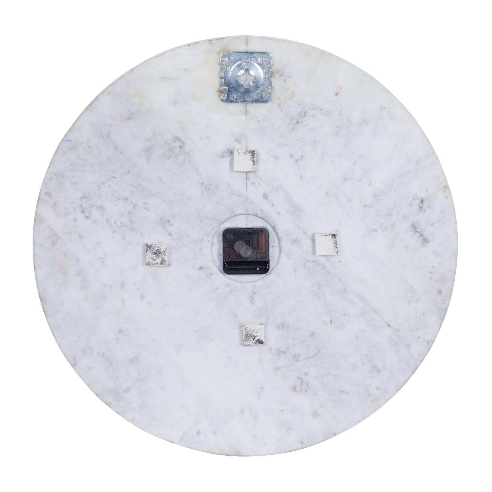 CosmoLiving by Cosmopolitan 20&#x22; White Marble Contemporary Wall Clock