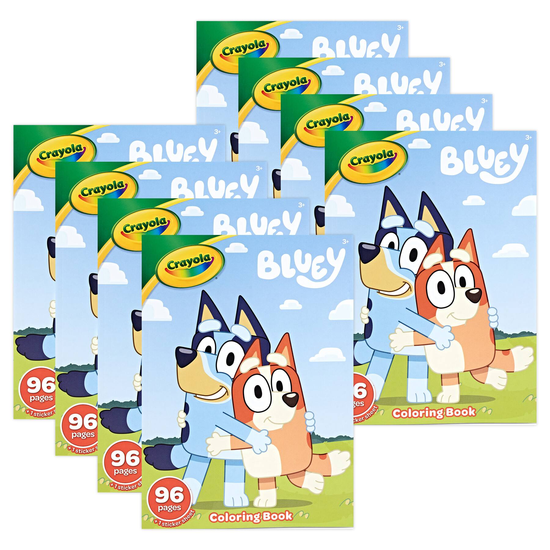 Crayola&#xAE; Bluey Coloring Book, 96 Pages, Pack of 8