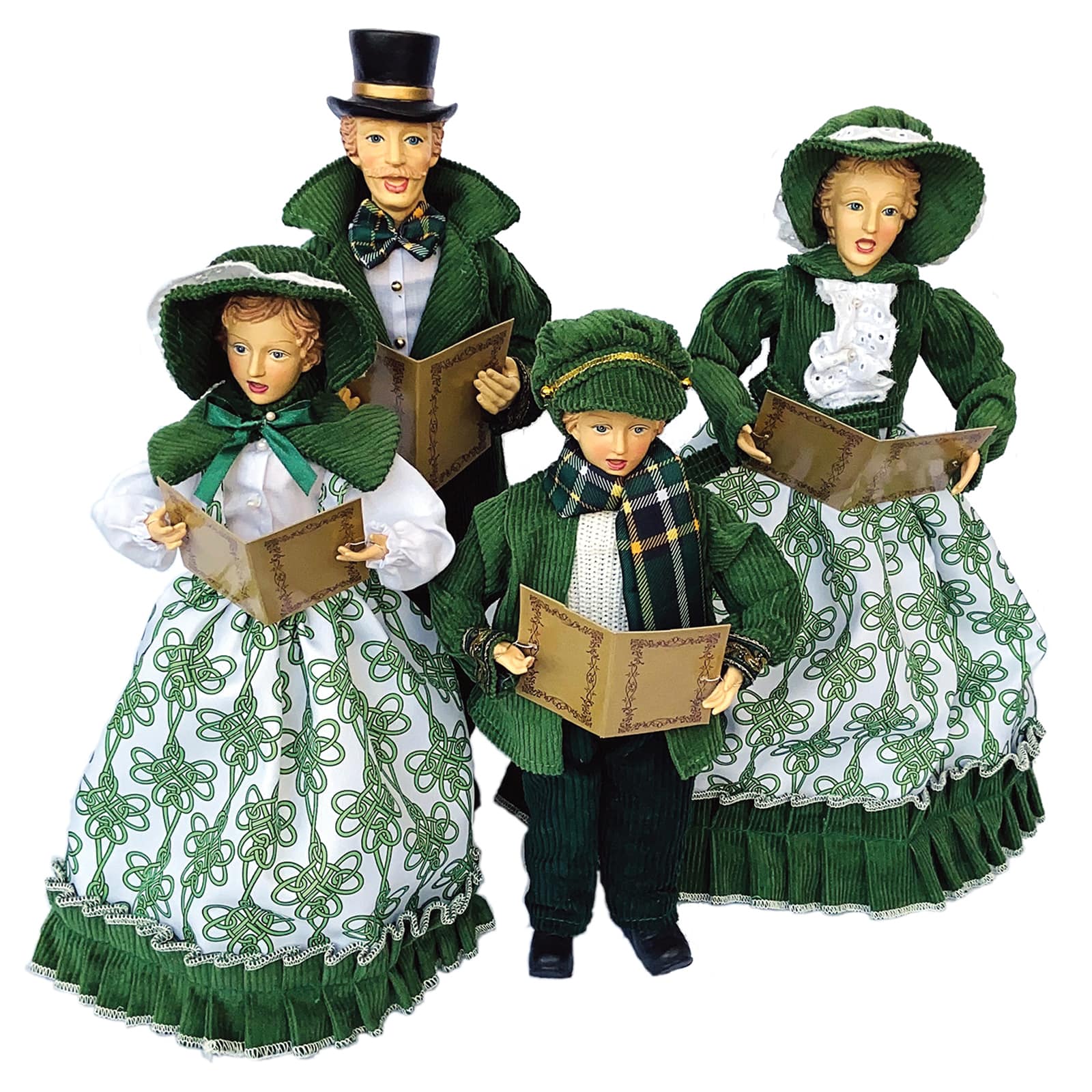 Santa's Workshop 18" Irish Knot Carolers Set