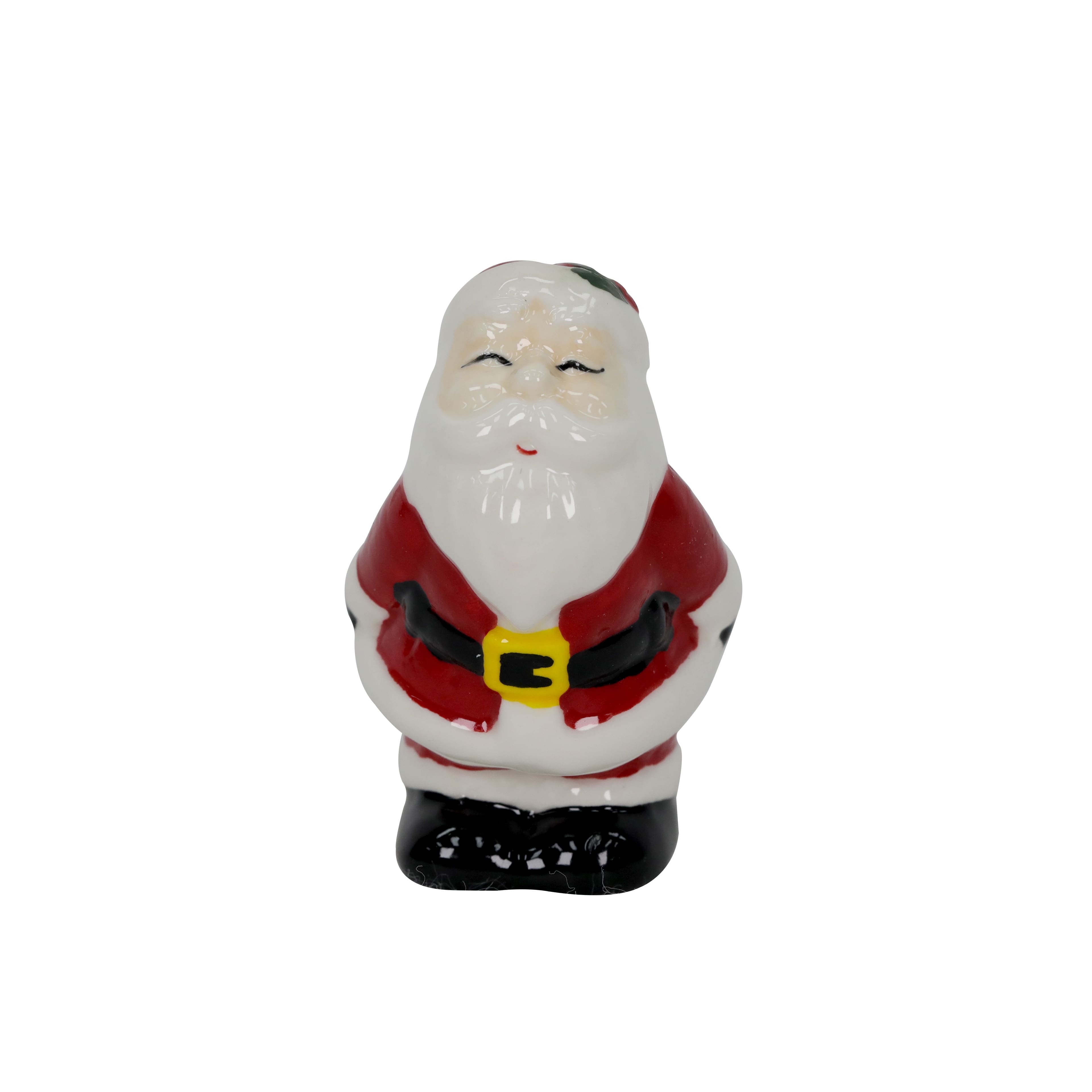 Santa &#x26; Mrs. Claus Ceramic Salt &#x26; Pepper Shaker Set by Celebrate It&#x2122;