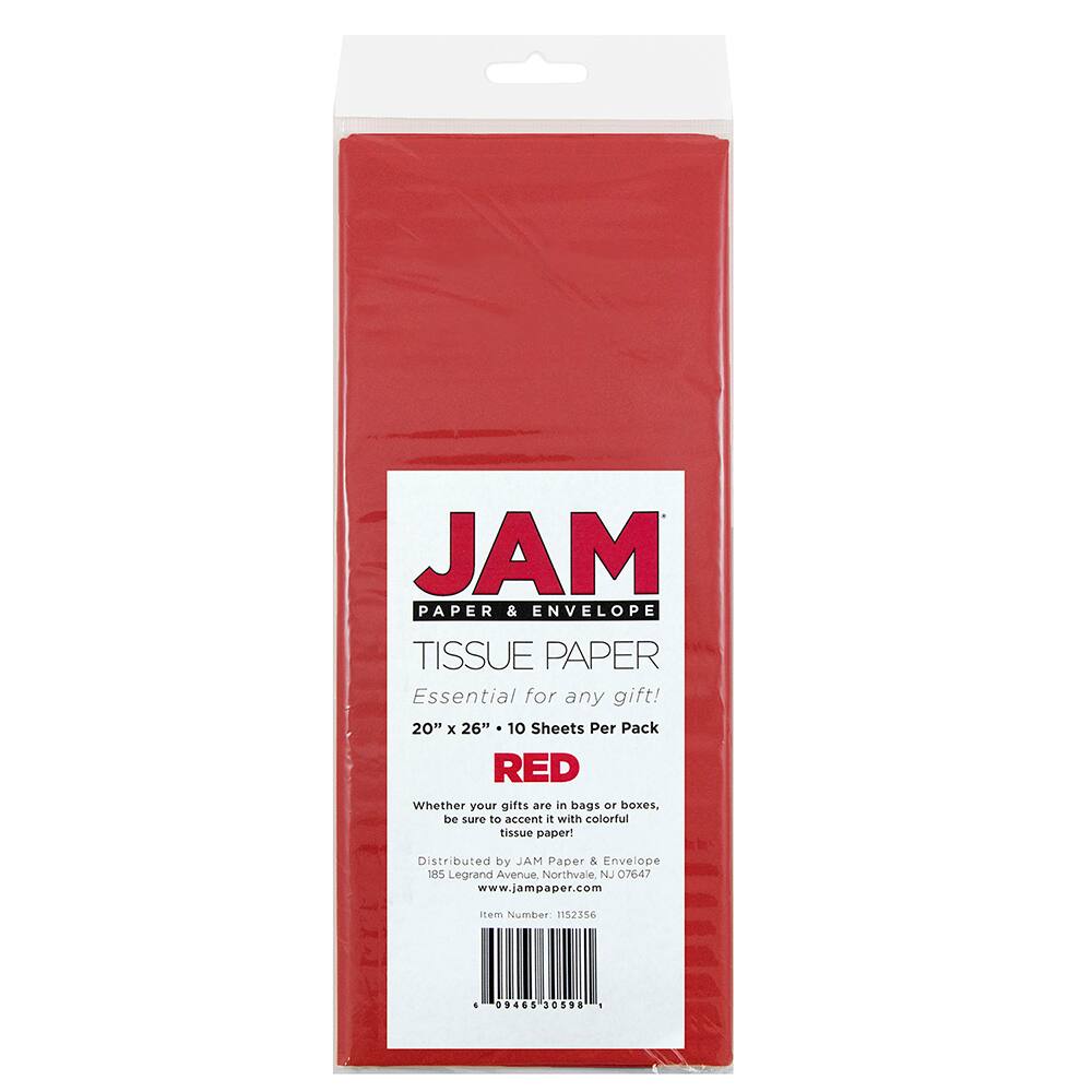 JAM Paper 20&#x22; x 26&#x22; Tissue Paper, 2 Packs of 10 Sheets