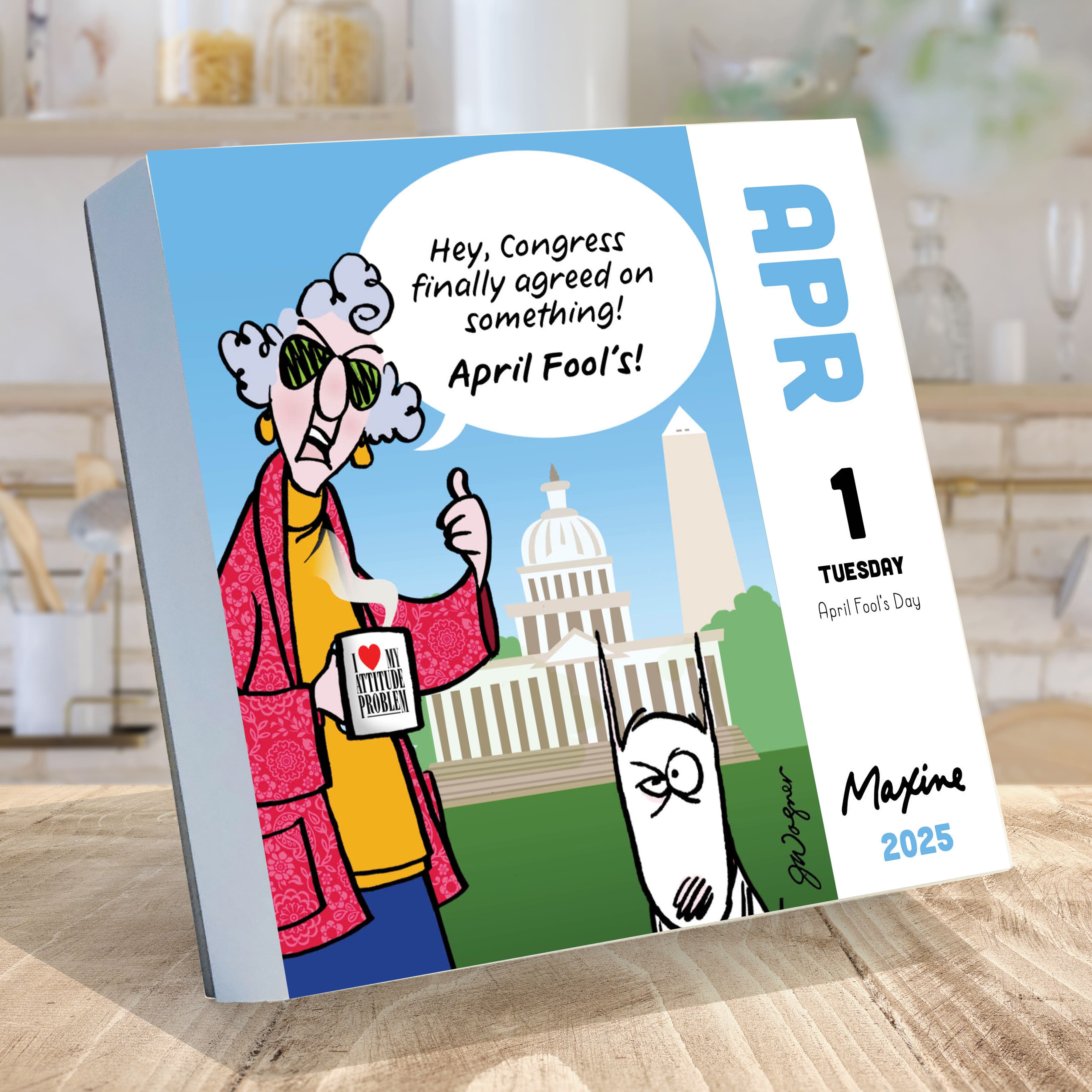 TF Publishing 2025 Maxine Daily Desktop Calendar