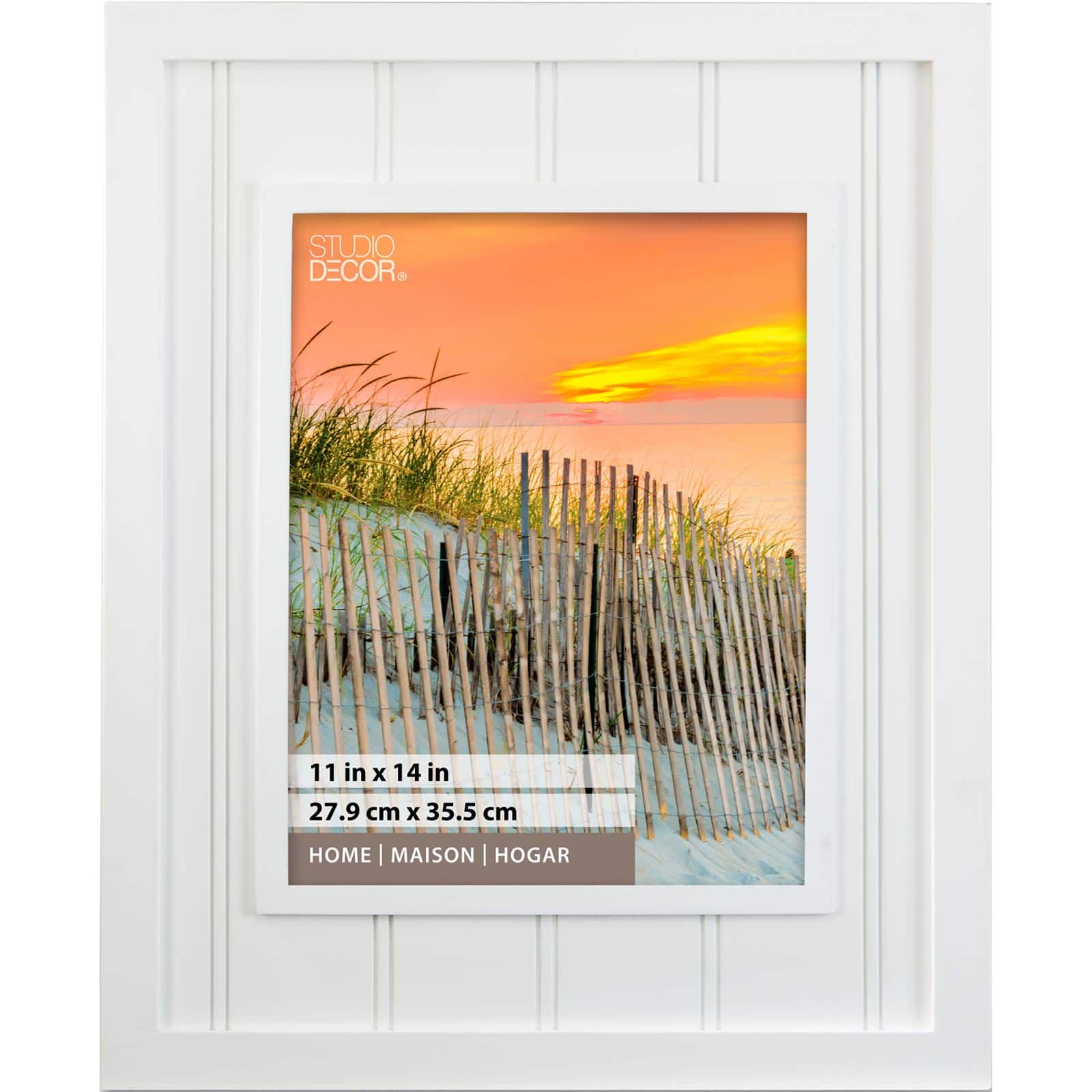 Home White Beadboard Frame by Studio D&#xE9;cor&#xAE;