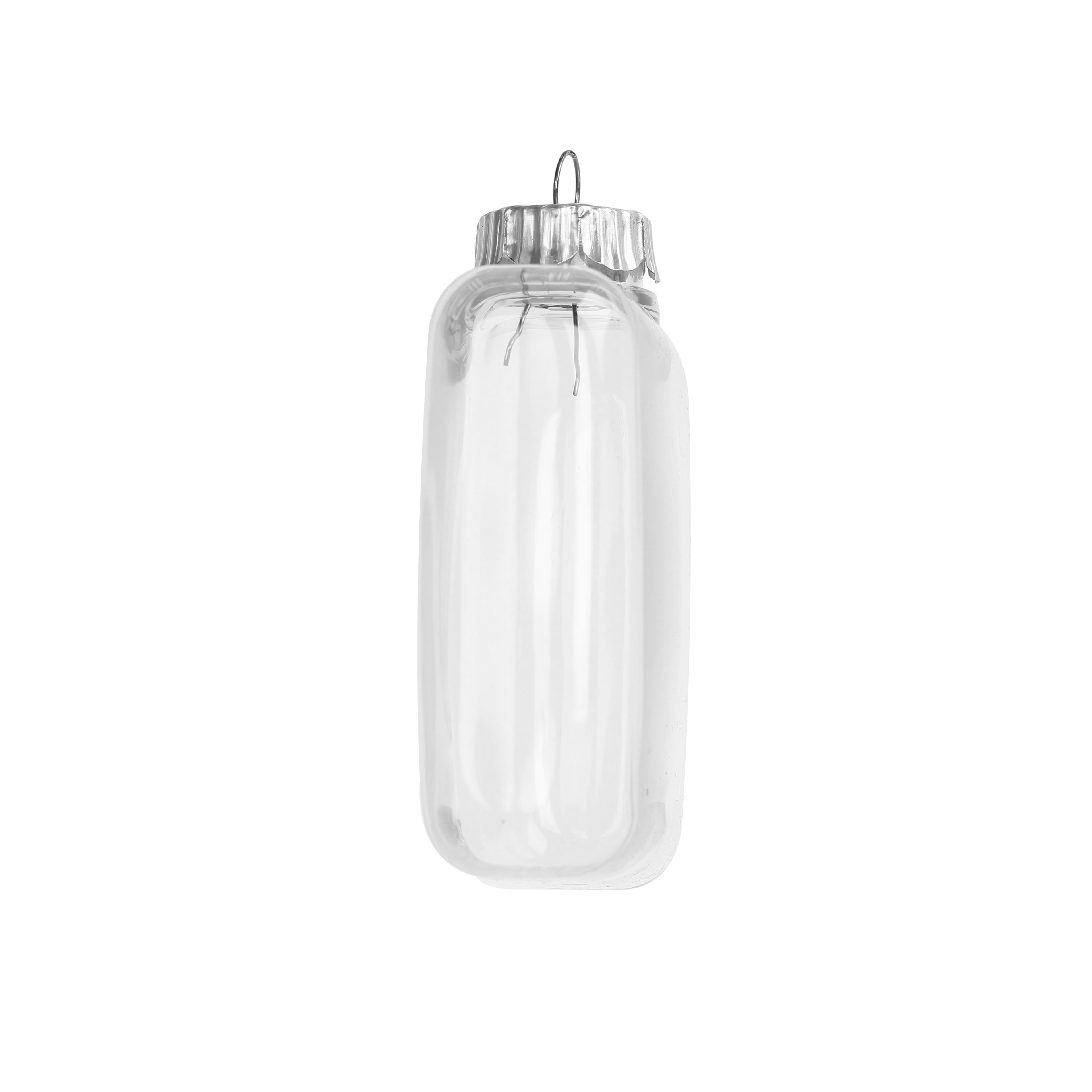 4&#x22; Flat Cube Clear Plastic Ornaments, 4ct. by Make Market&#xAE;