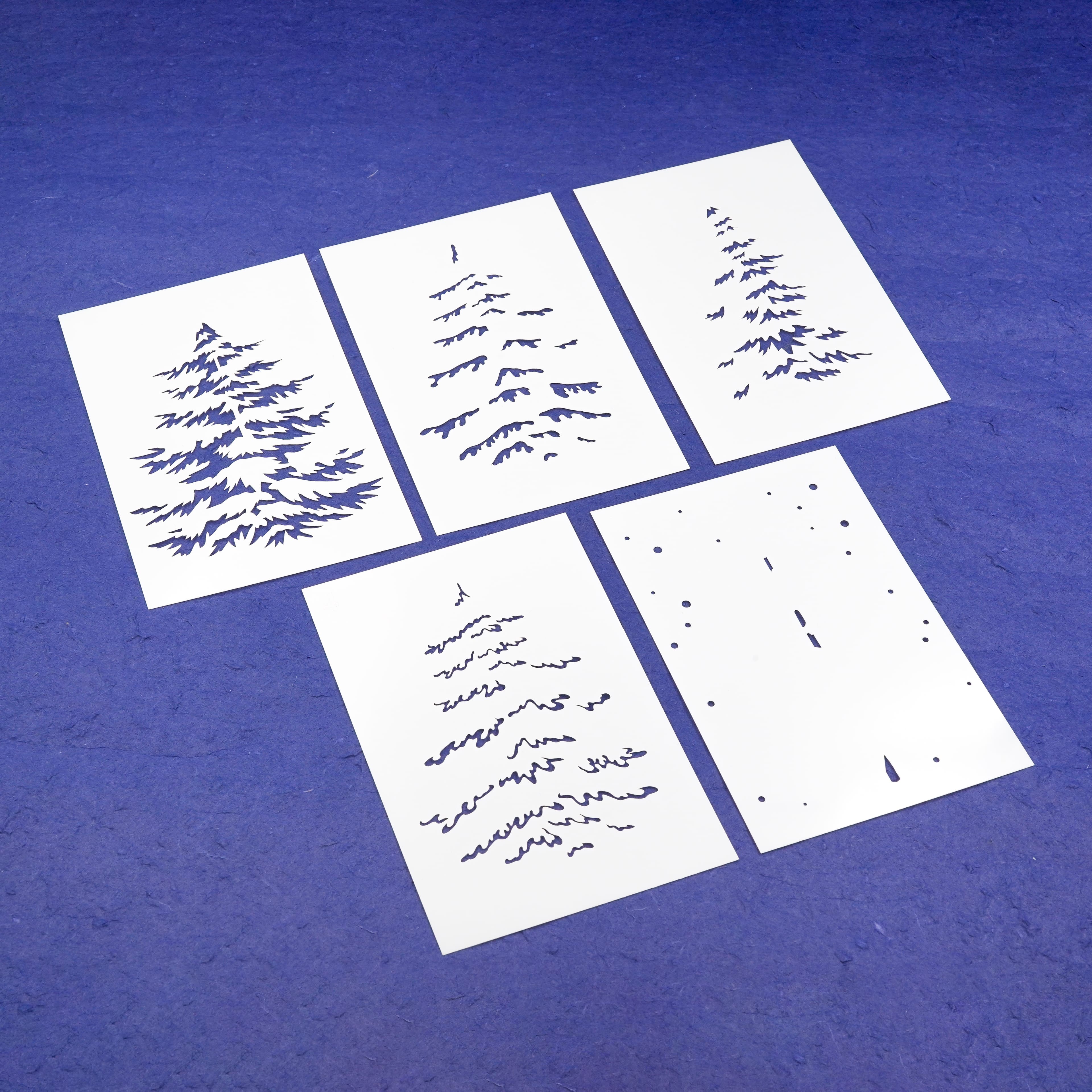Winter Tree Layering Stencils by Recollections&#x2122;