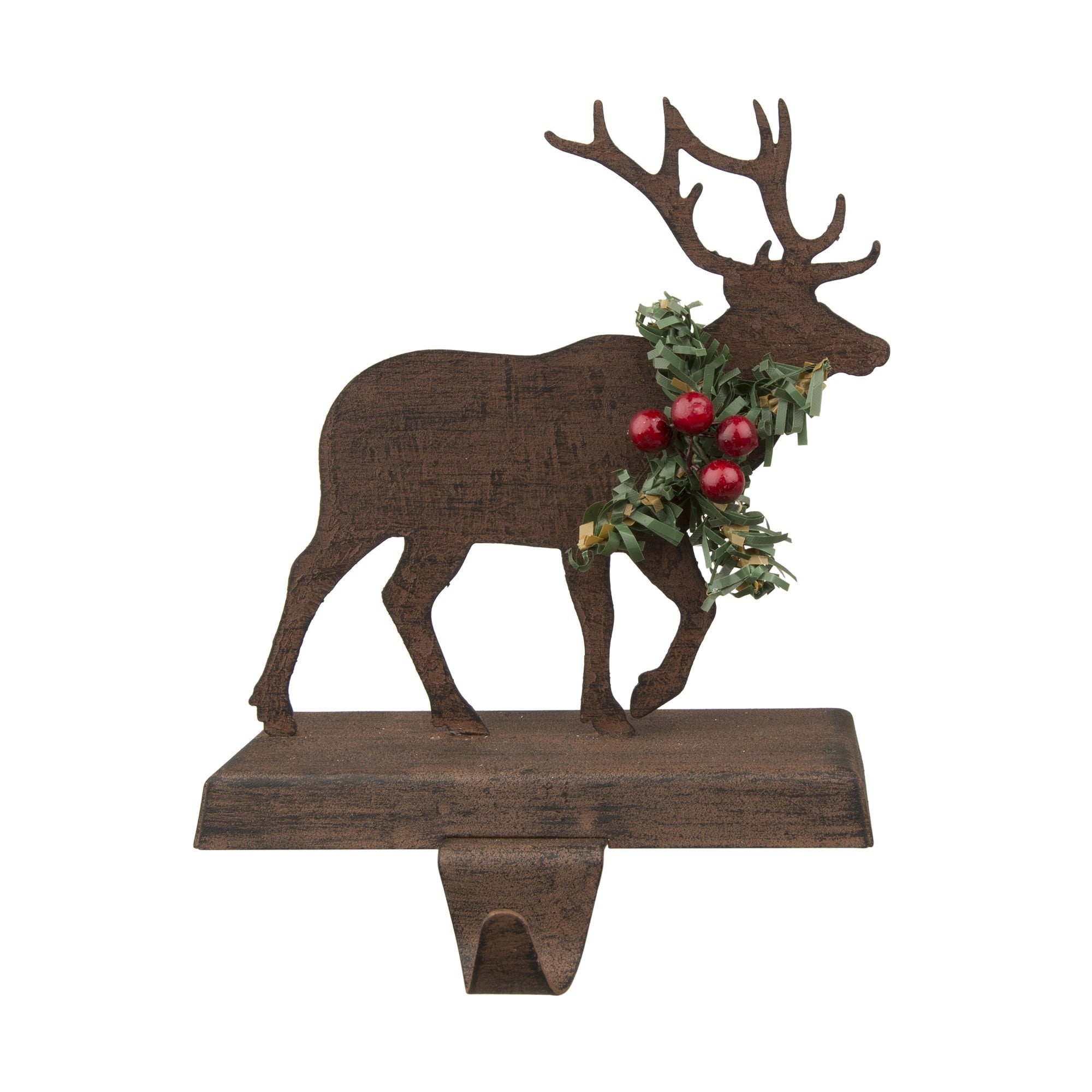 Glitzhome&#xAE; 6.5&#x22; Reindeer Stocking Holder
