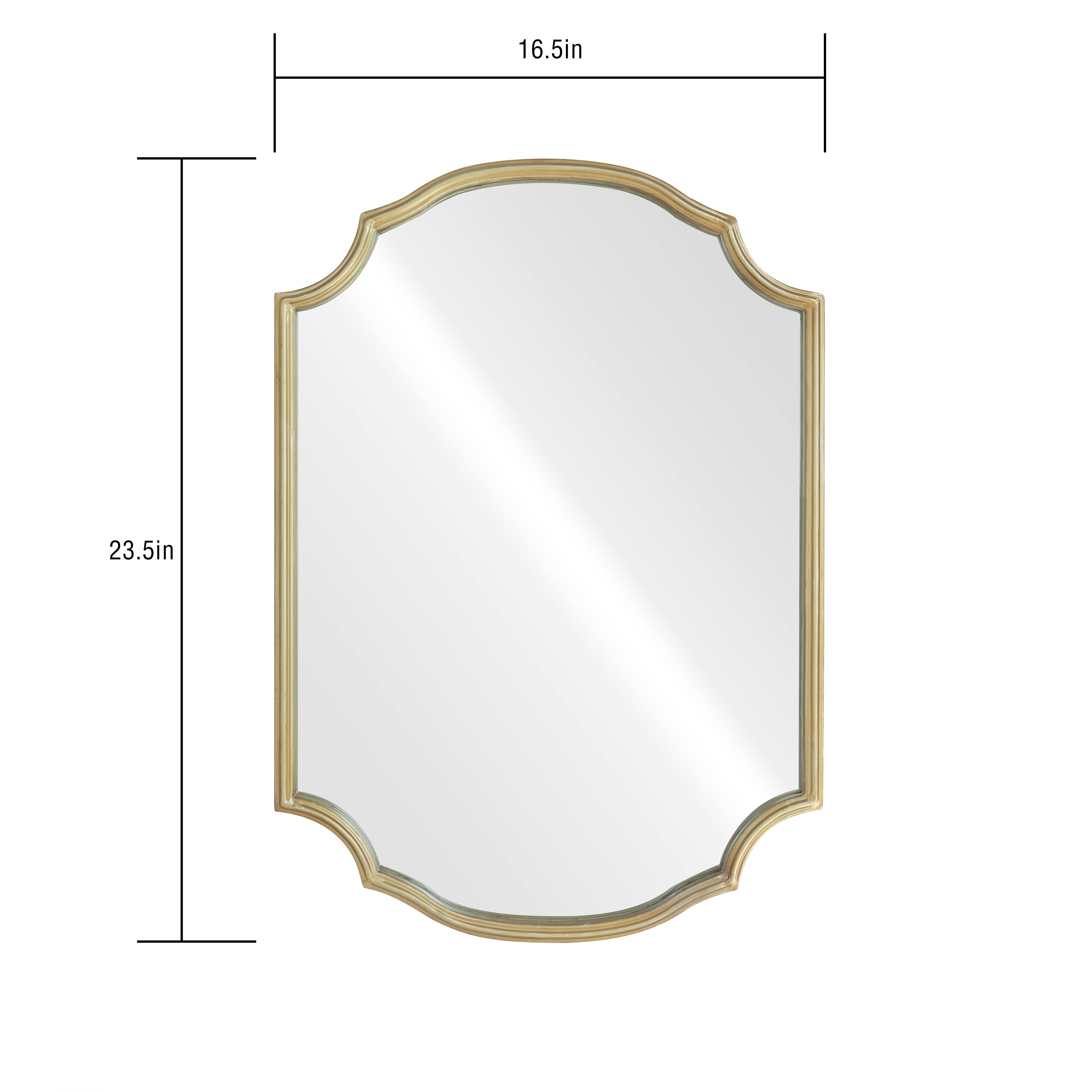 Home 16.5&#x22; x 23.5&#x22; Ornate Gold Scallop Decorative Wall Mirror by Ashland&#xAE;