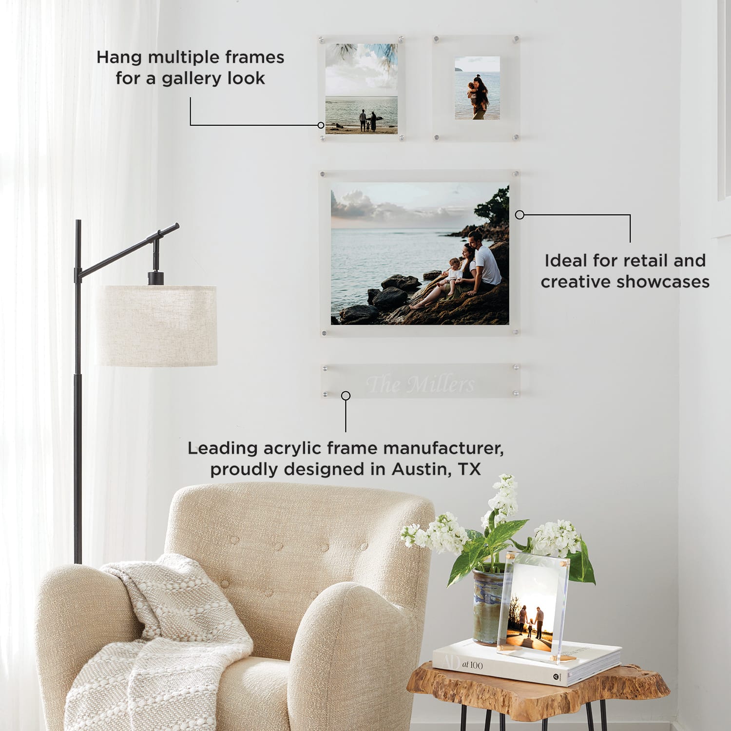 Wexel Art Mondrian 23" Double Panel Wallscape Set