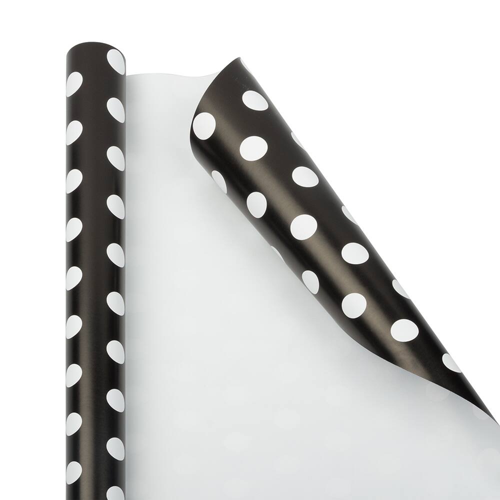 JAM Paper Polka Dot Gift Wrap Set, 2ct.