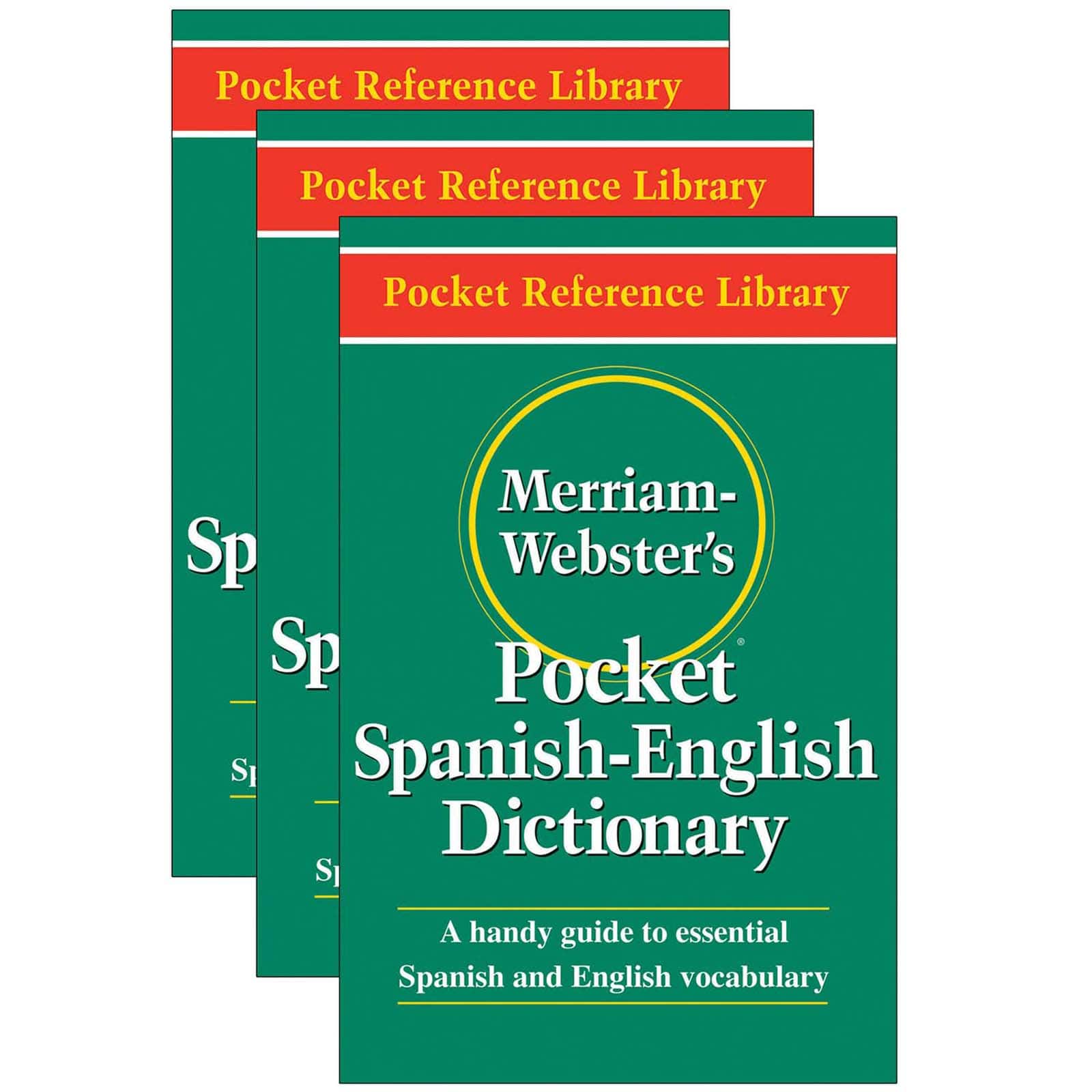 Merriam-Webster Paperback Pocket Spanish-English Dictionary, 3ct.