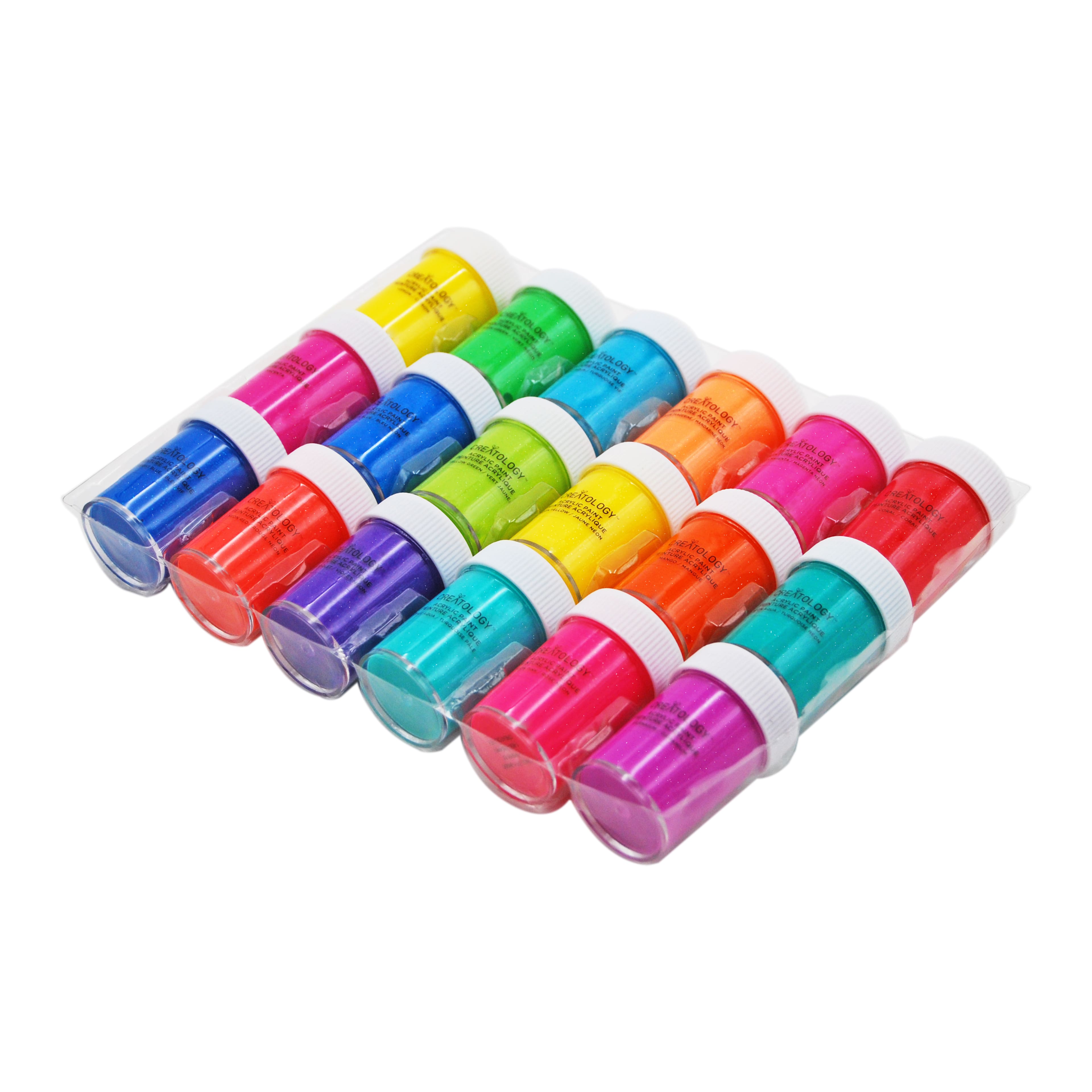 6 Packs: 18 ct. (108 total) Bright Glitter Acrylic Paint Set by Creatology™