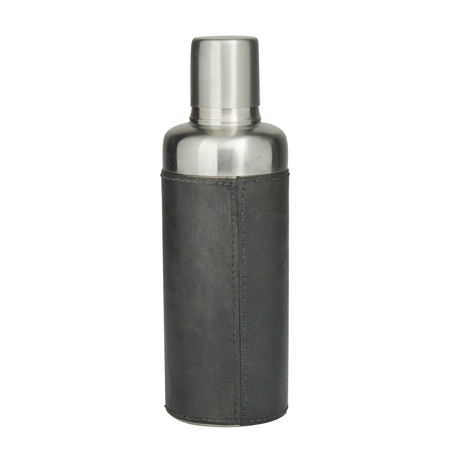 The Novogratz Dark Blue Modern Cocktail Shaker, 3&#x22; x 3&#x22; x 9&#x22;