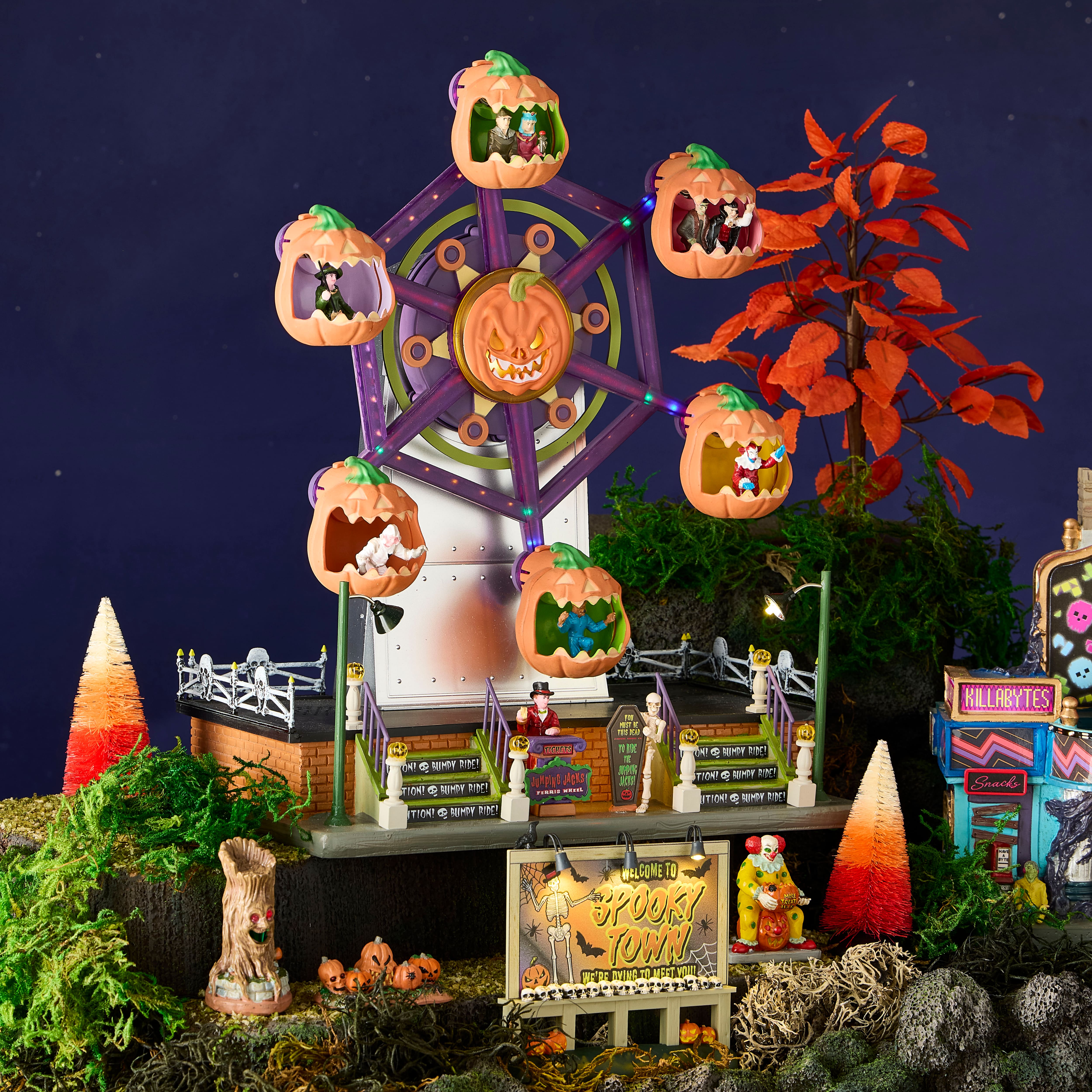 Lemax&#xAE; Spooky Town&#xAE; Jumping Jacks Ferris Wheel