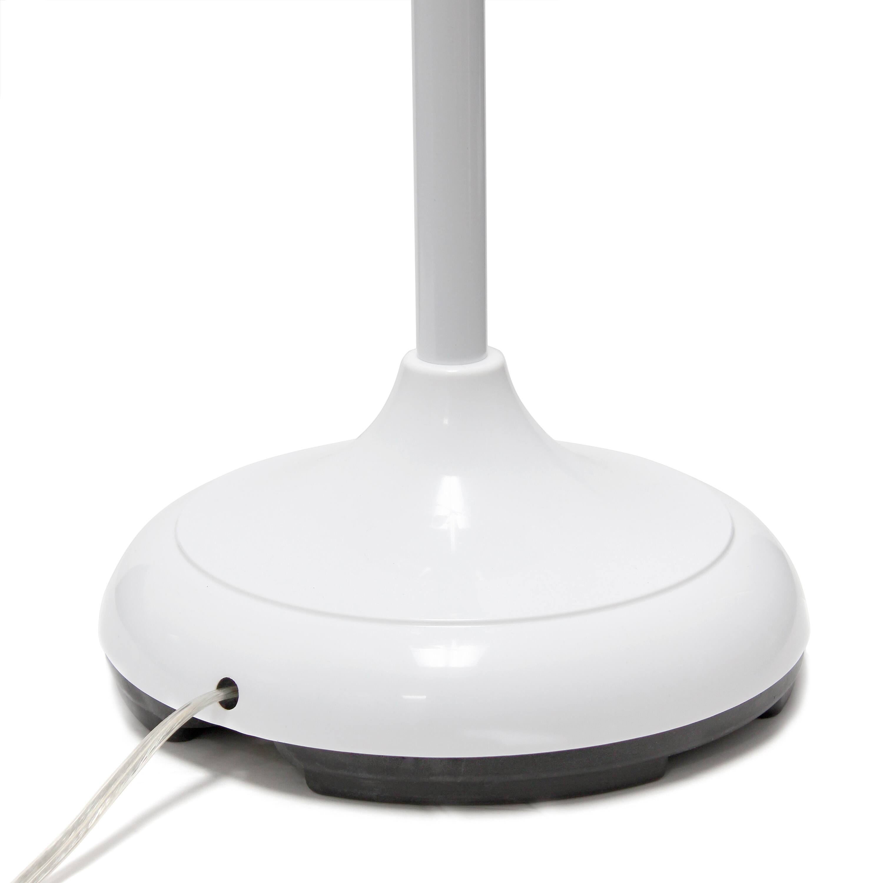 Simple Designs™ 5.6ft. 5-Light Gooseneck White Floor Lamp