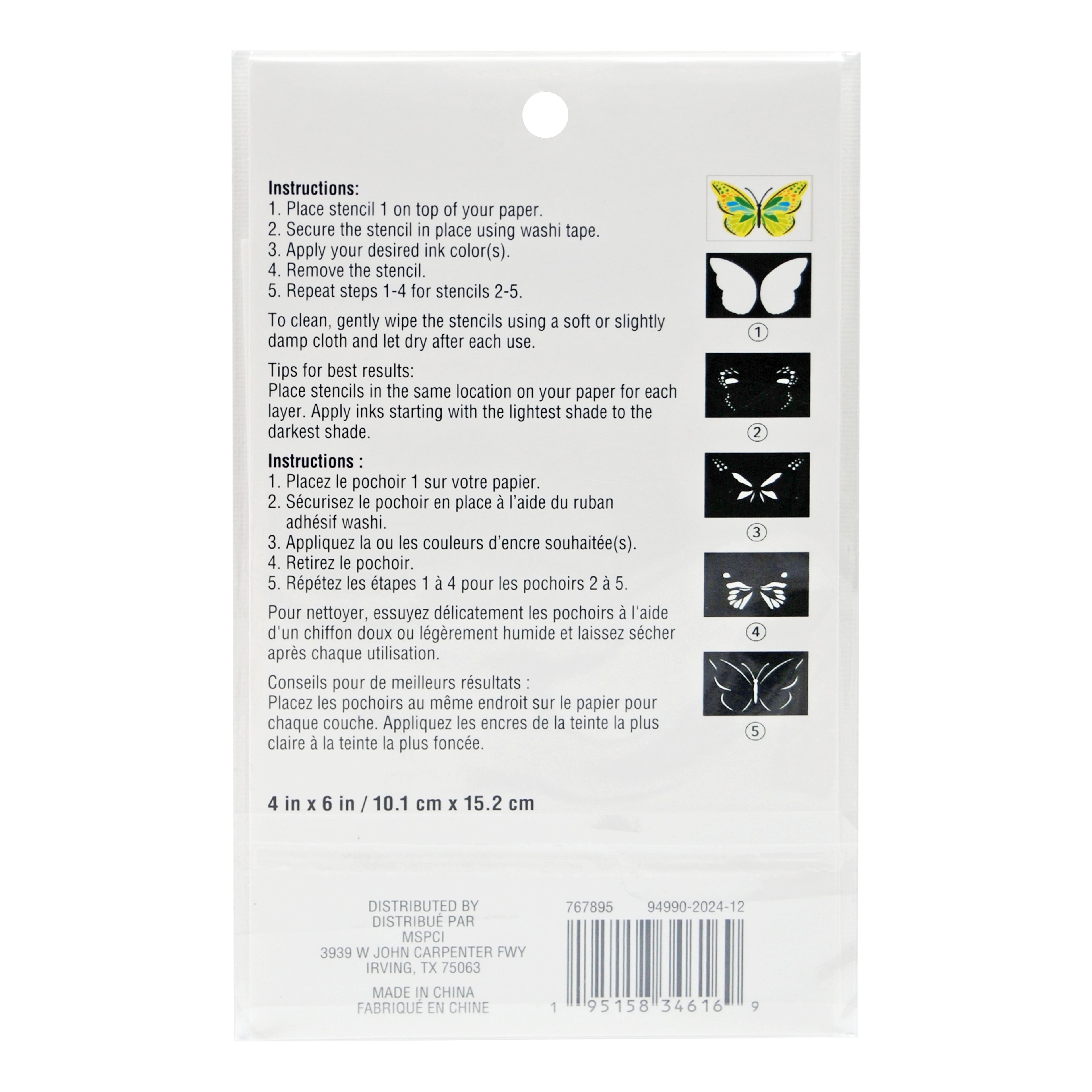 Butterfly Layering Stencils by Recollections&#x2122;