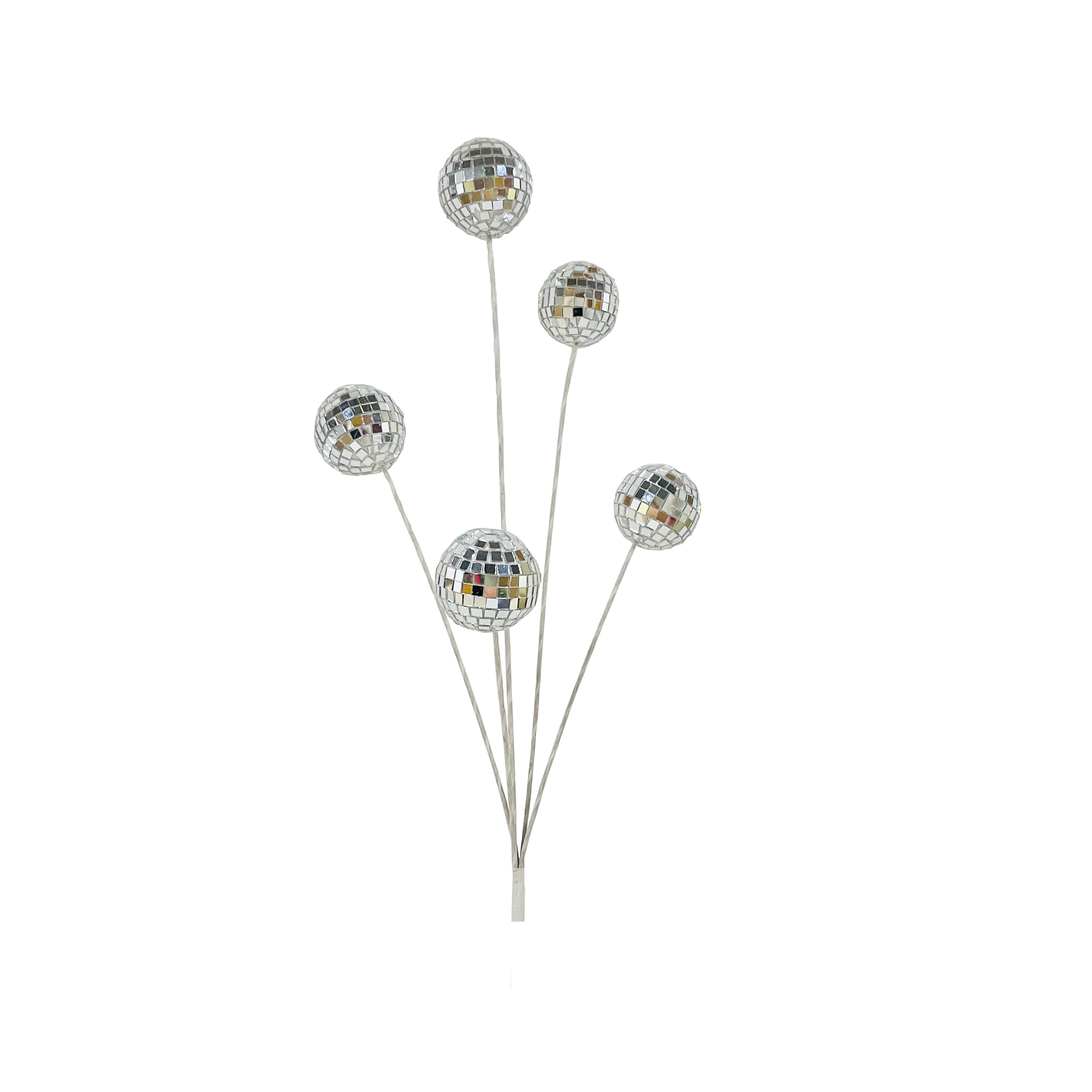 29&#x22; Silver Disco Balls Stem by Ashland&#xAE;