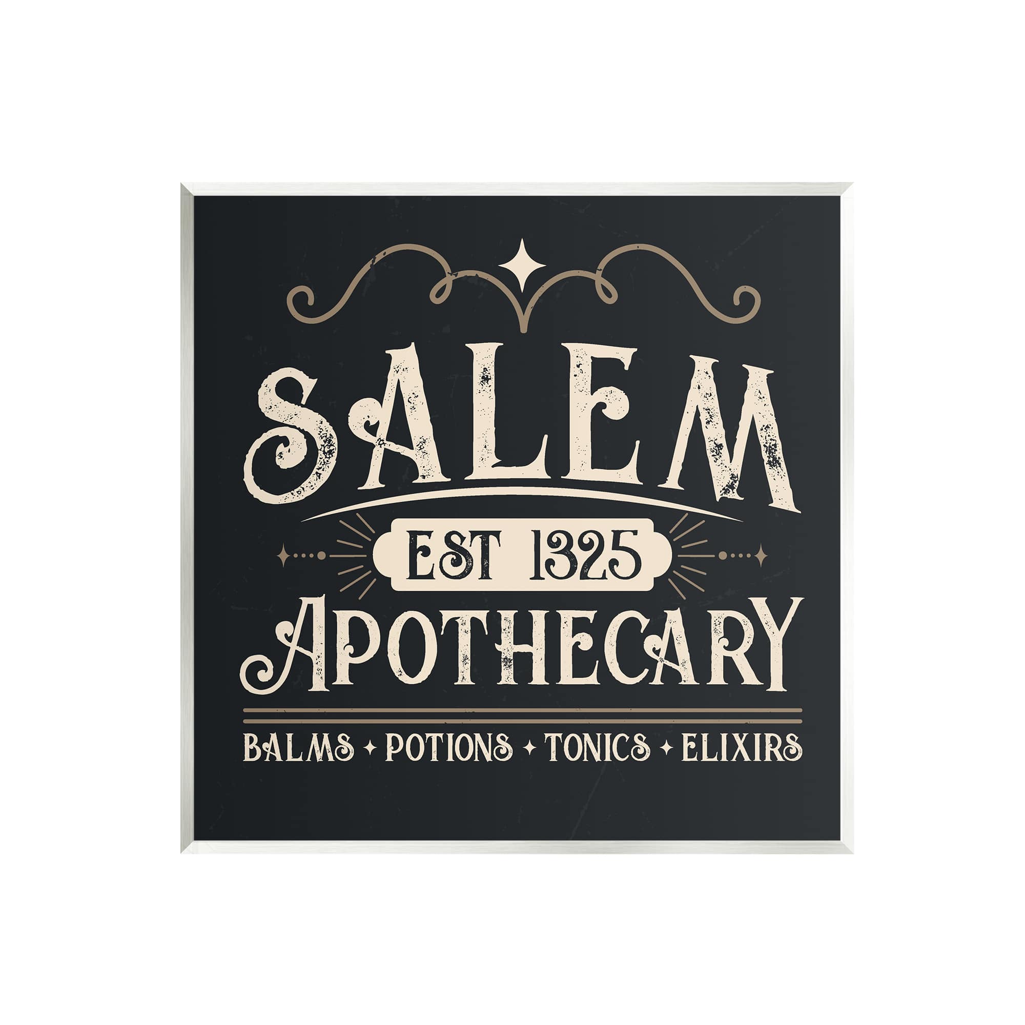 Stupell Industries Salem Apothecary Vintage Witch Sign Wall Plaque Art