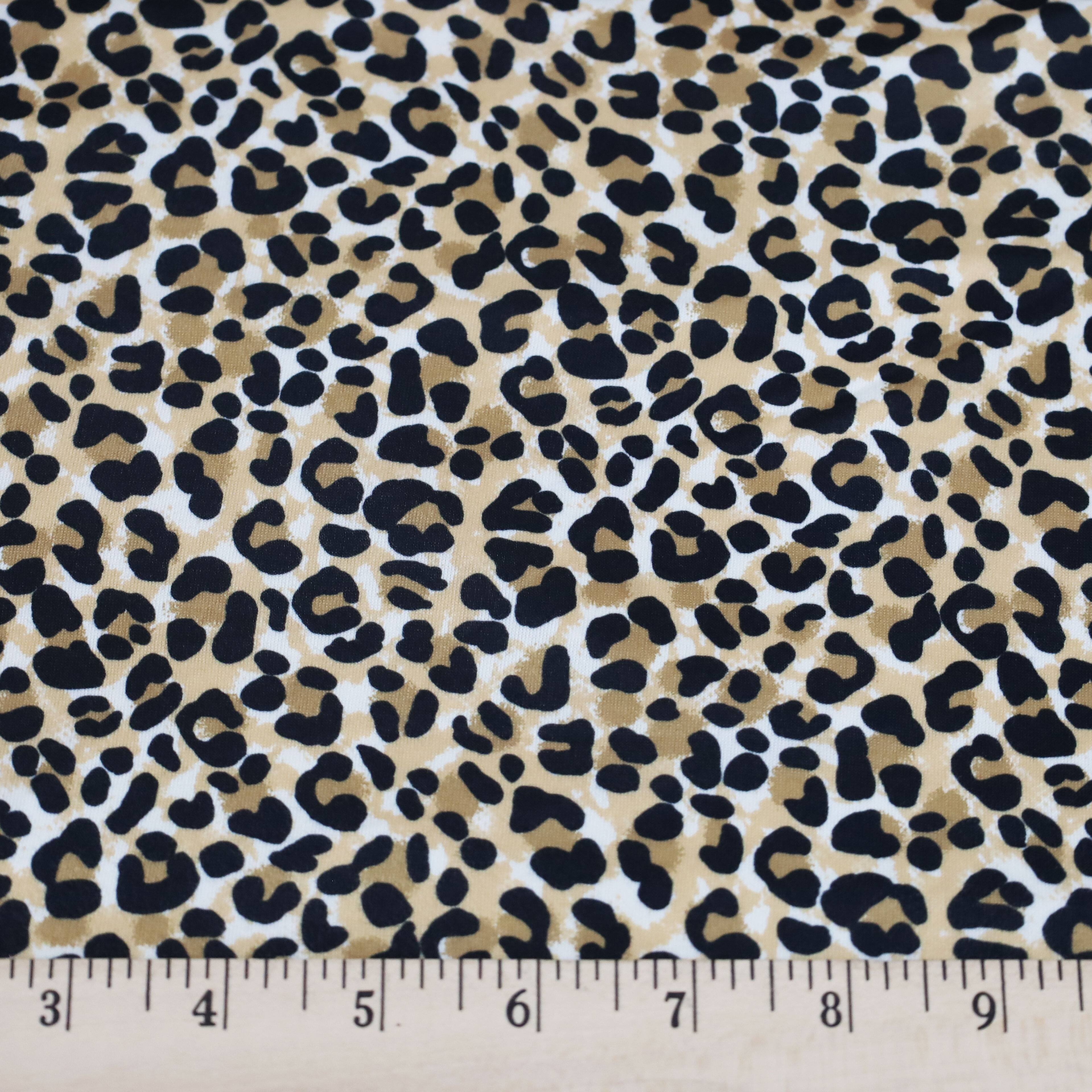 Fabric Merchants Leopard Print Double Brushed Stretch Fabric