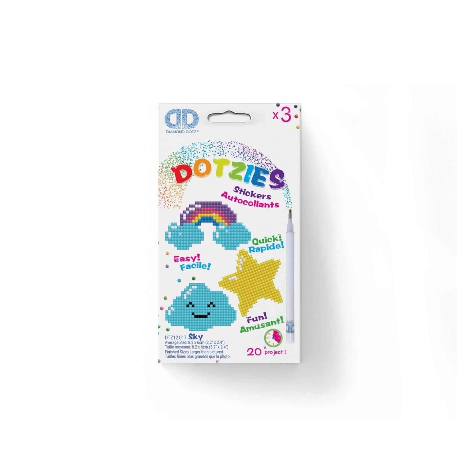 Diamond Dotz® Beginner Sky DOTZIES Stickers Diamond Painting Artwork Kit
