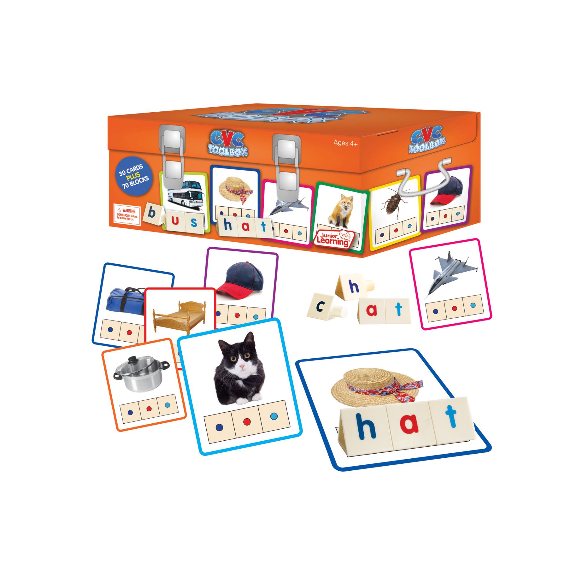Junior Learning® CVC Toolbox Educational Learning Game