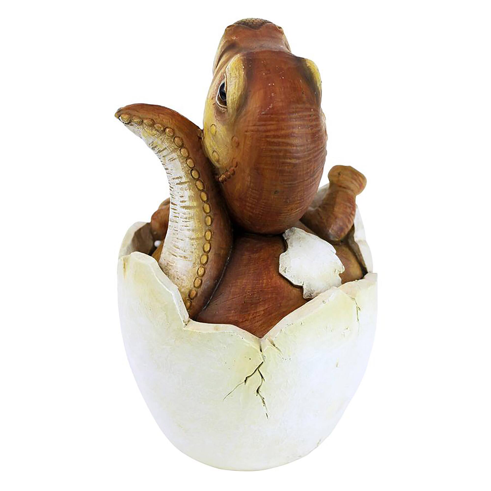 Design Toscano 7&#x22; Baby Raptor Dino Egg Statue