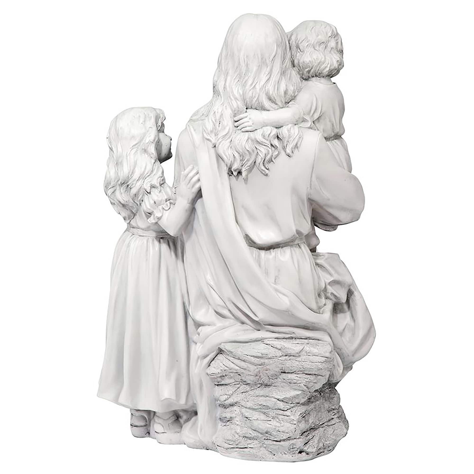 Design Toscano 28&#x22; Jesus Loves the Little Children Garden Sculpture