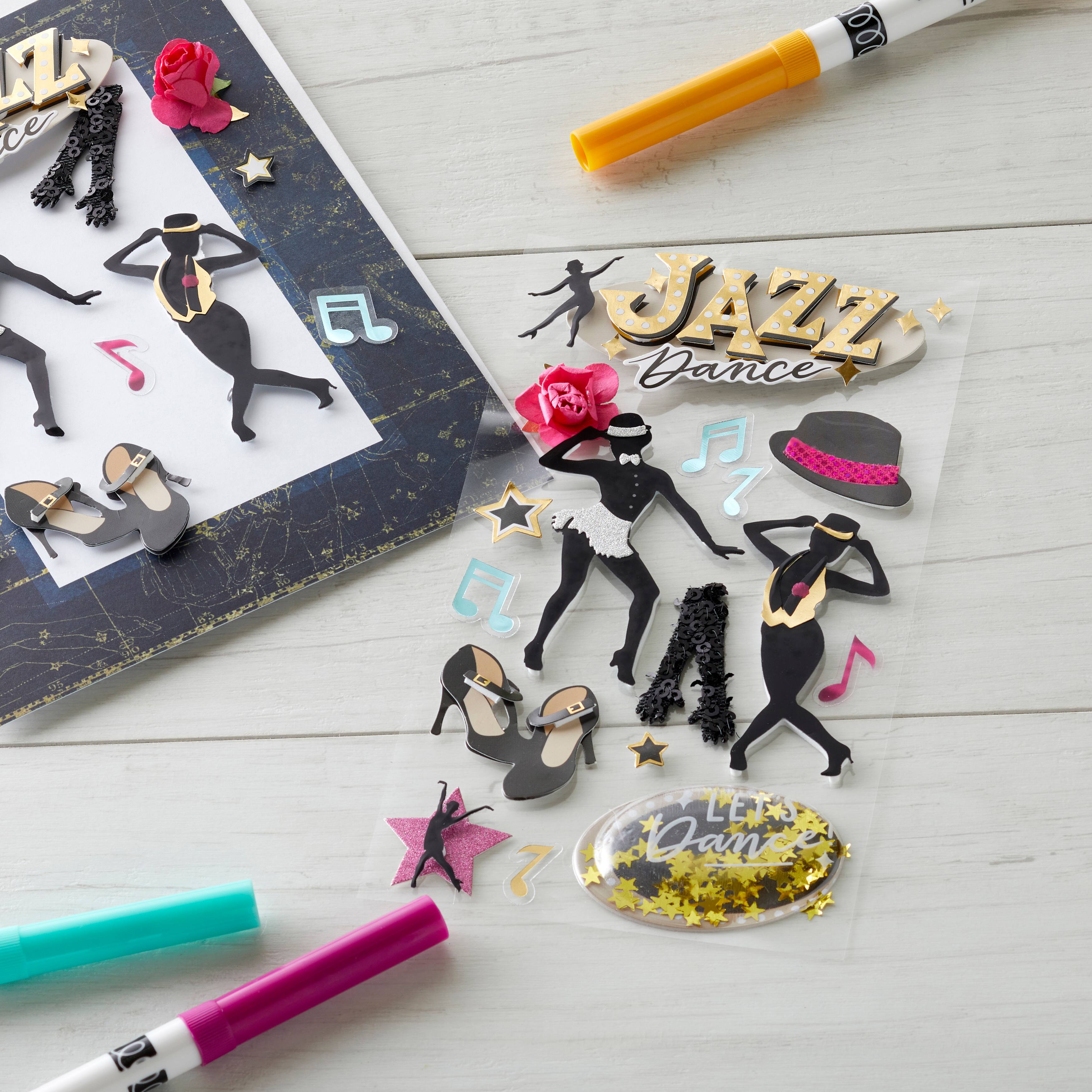 Jazz Dance Dimensional Stickers by Recollections&#x2122;