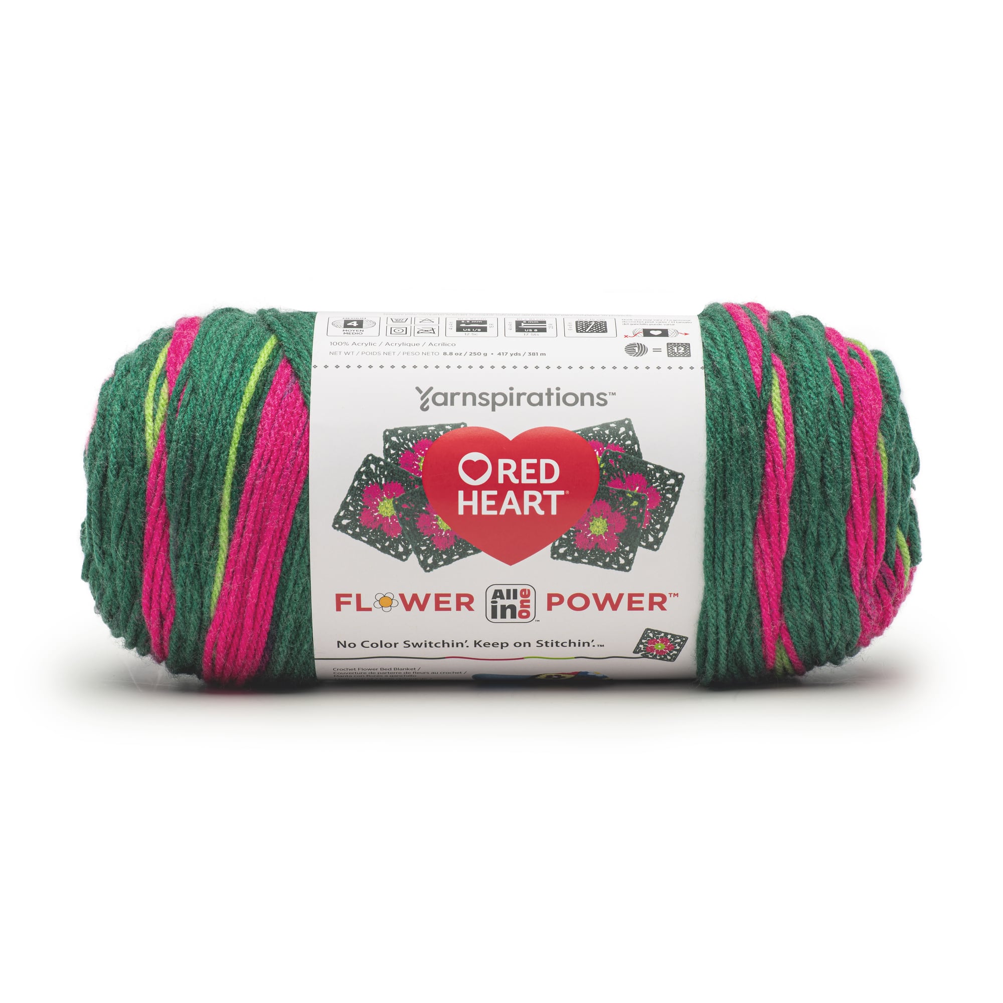 3 Pack Red Heart&#xAE; All In One Flower Power&#x2122; Yarn
