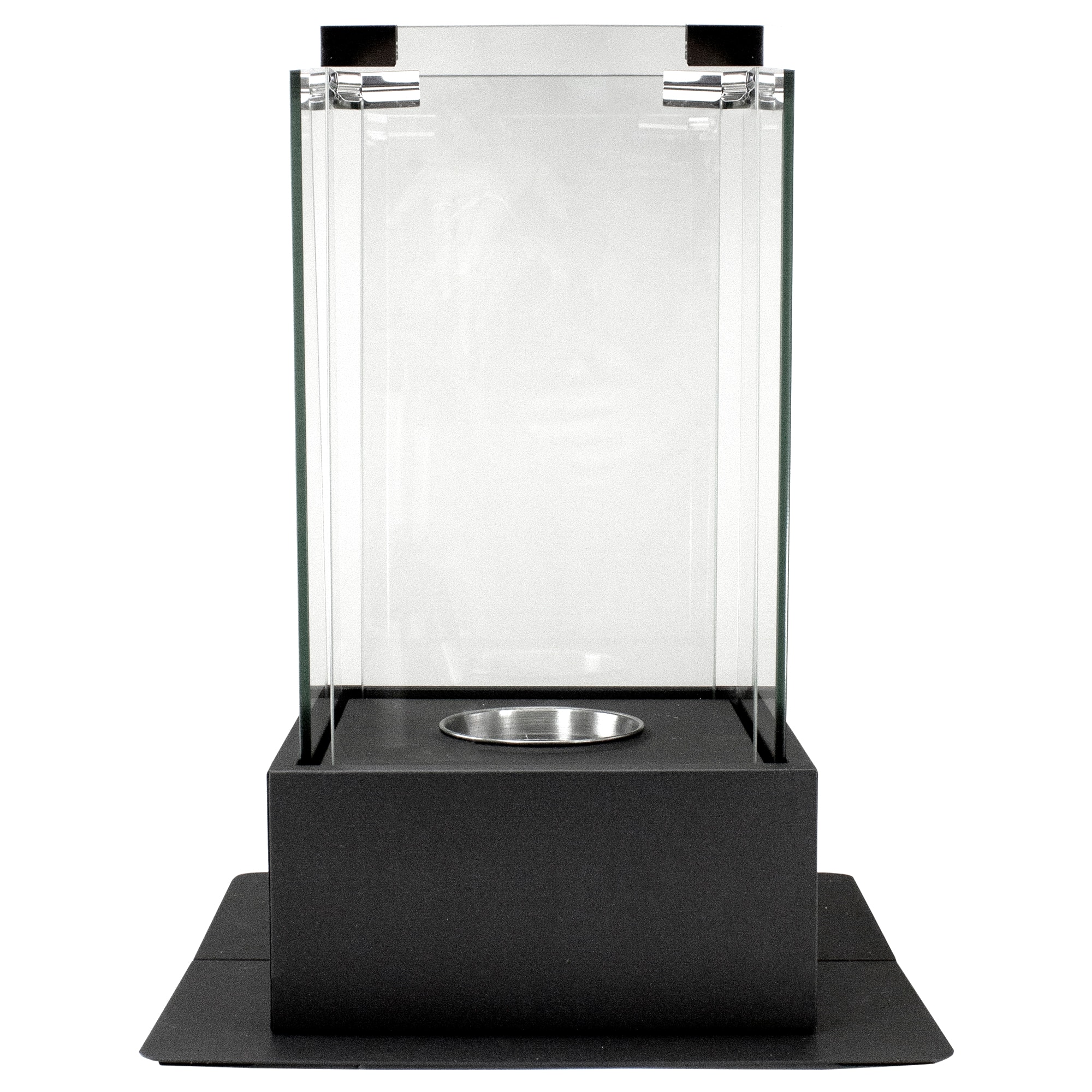 15" Bio Ethanol Ventless Portable Tabletop Fireplace with Flame Guard