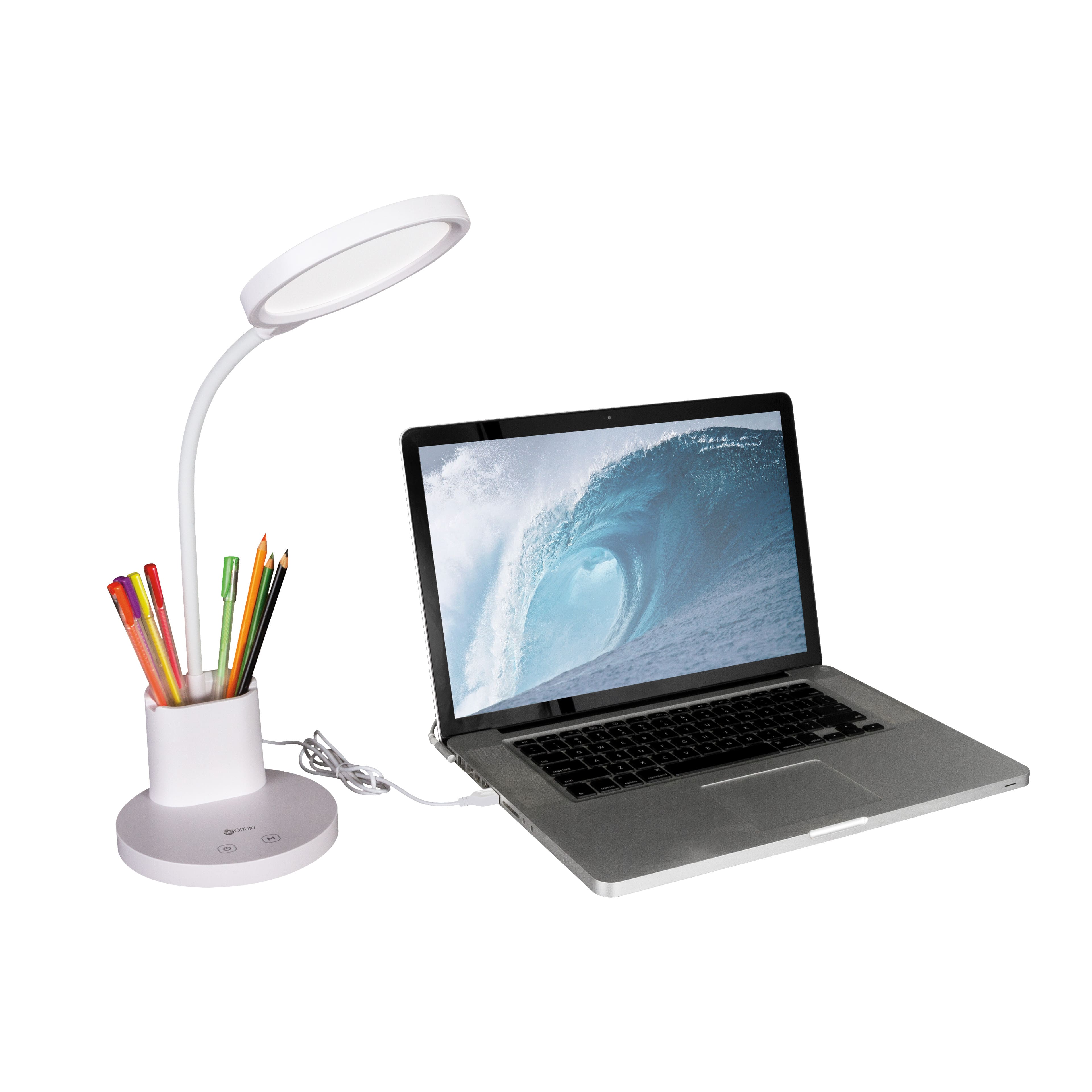 OttLite® Rechargeable LED Lamp with Phone Holder