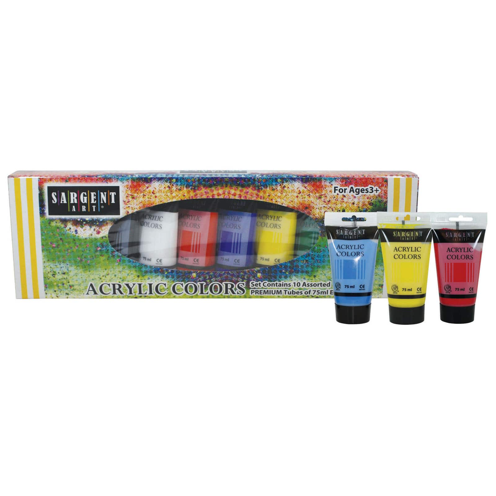 Buy in Bulk - 6 Packs: 10 ct. (60 total) Sargent Art® Acrylic Paint ...