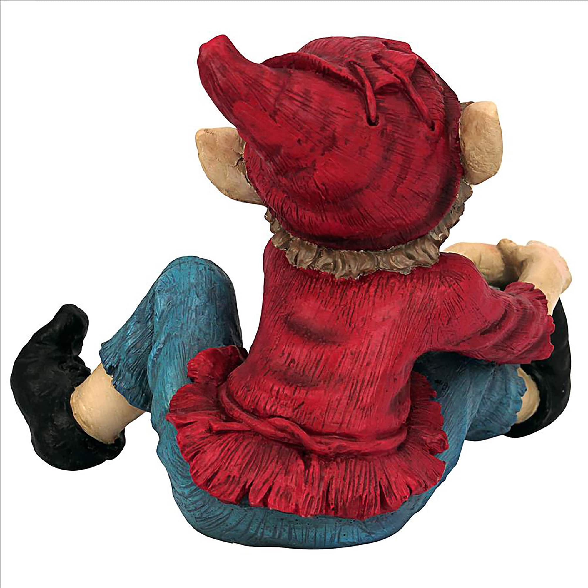 Design Toscano 9.5&#x22; Squeegee the Eccentric Elf Garden Gnome Statue