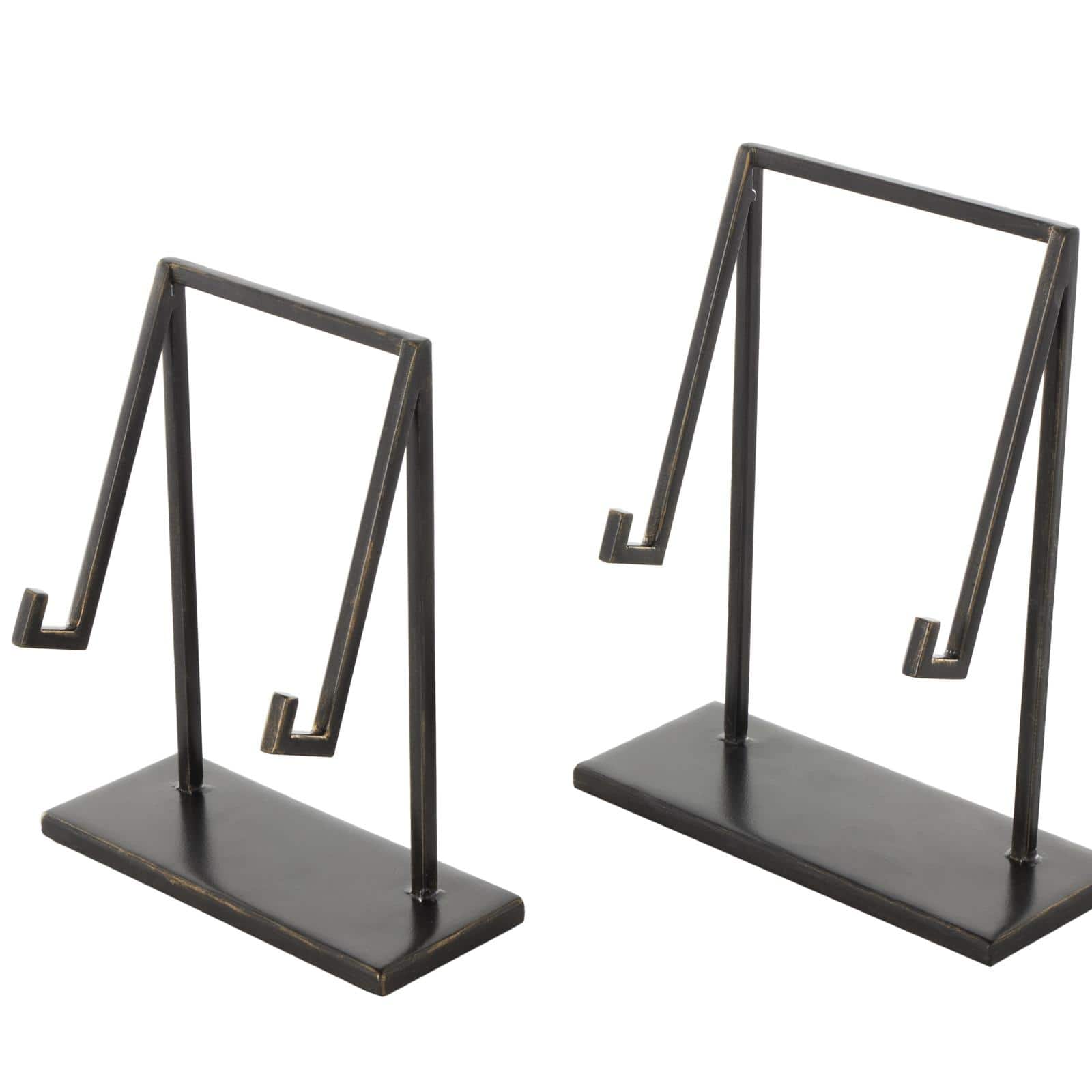 Black Metal Modern Abstract Easel Set