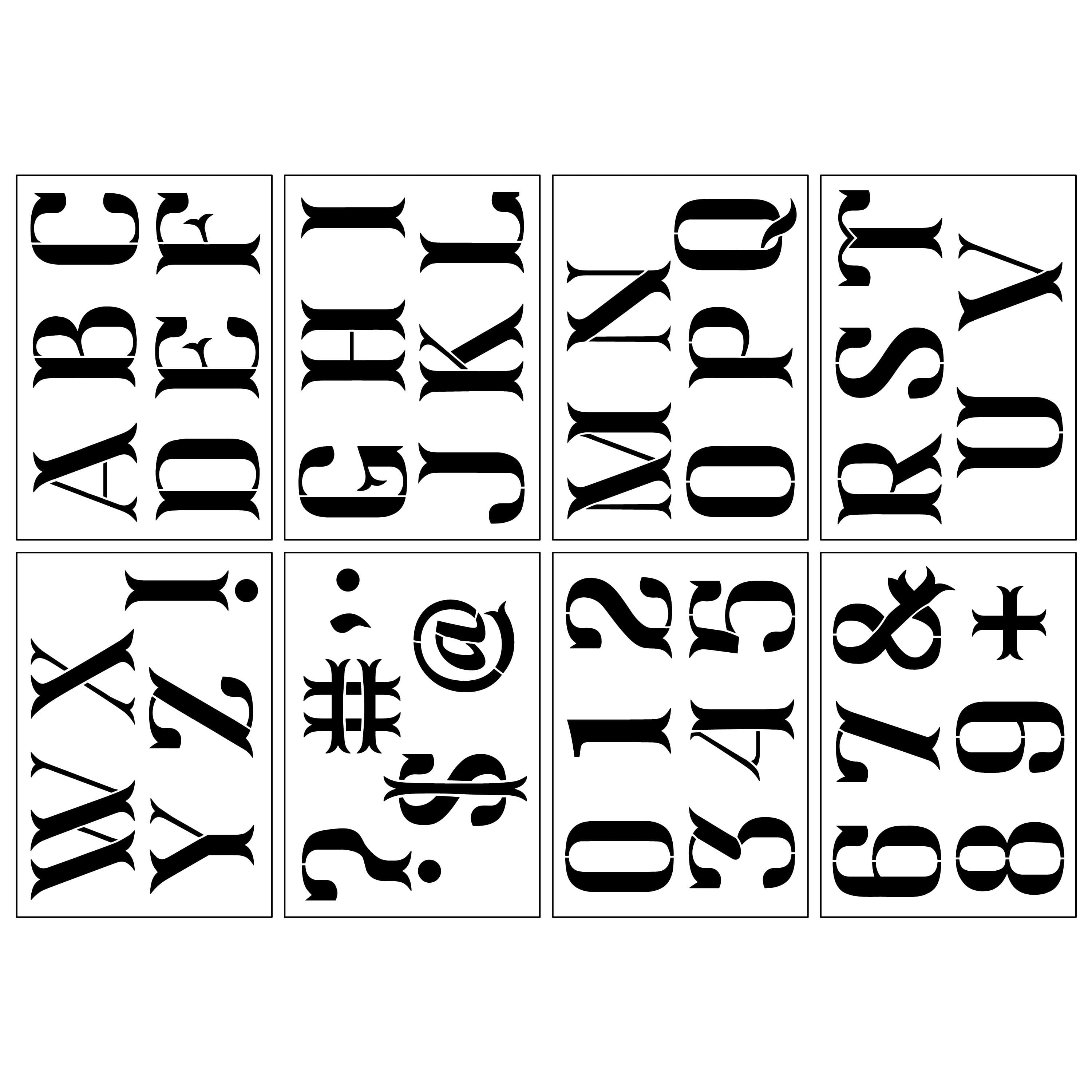 3&#x22; Uppercase Alphabet Stencils by Craft Smart&#xAE;